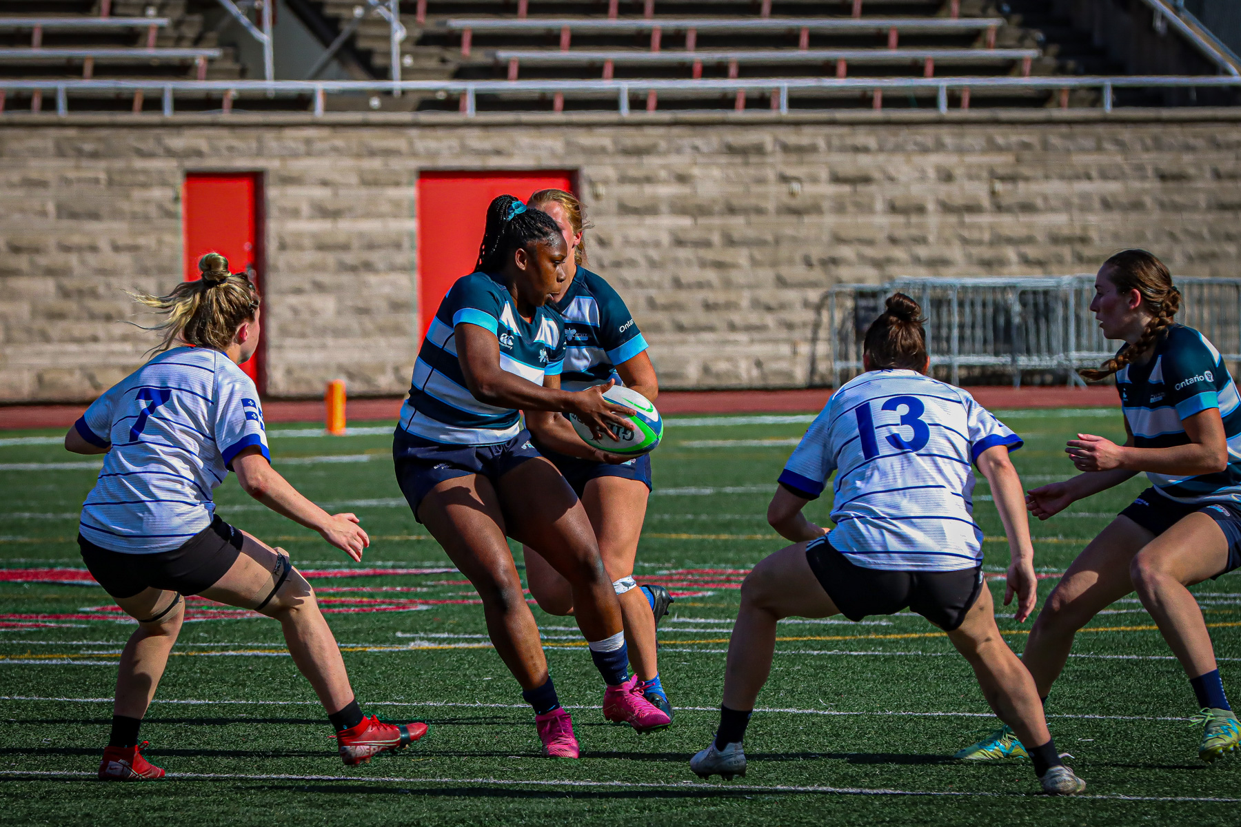  Équipe féminine - Rugby Québec - Ontario Blues (w) - Rugby - QORC-CROQ 2024 - FINALS - QUÉBEC EST (37) VS (13) ONTARIO EST - 1ST POSITION - Reel Mayarts (#QORC24QCEONE16) Photo by: Photo Mayarts | Siuxy Sports 2024-06-01