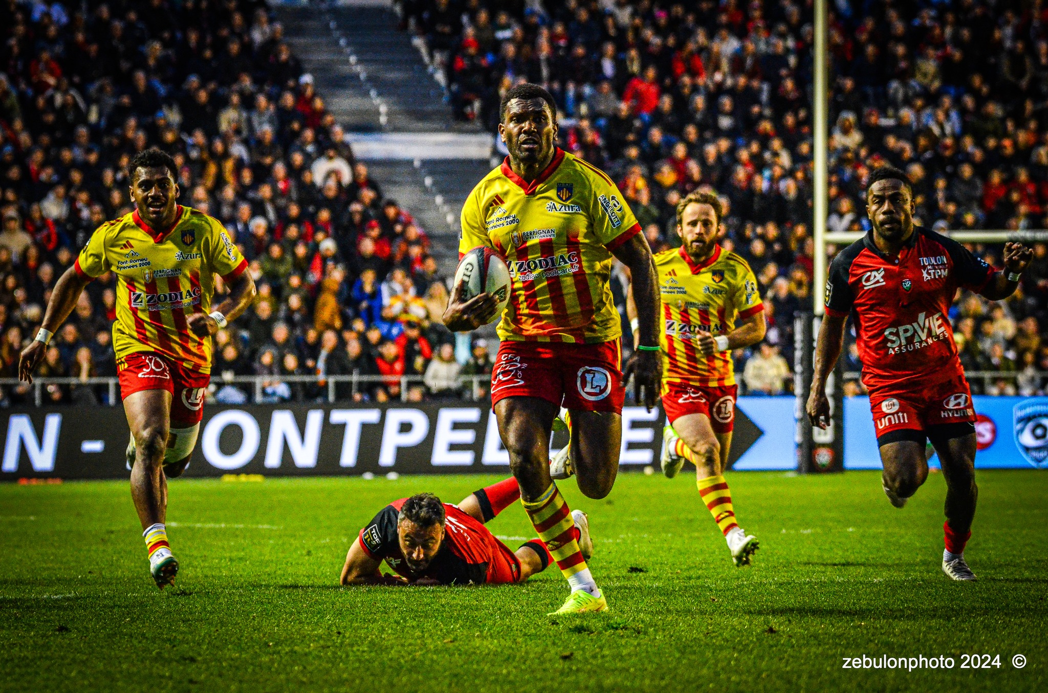  RC Toulonnais - US Arlequins Perpignanais - Rugby - TOP 14 - Toulon (44) vs (22) Perpignan (#TOP1424RCTUSAP03) Photo by: Photo Zebulon | Siuxy Sports 2024-03-02