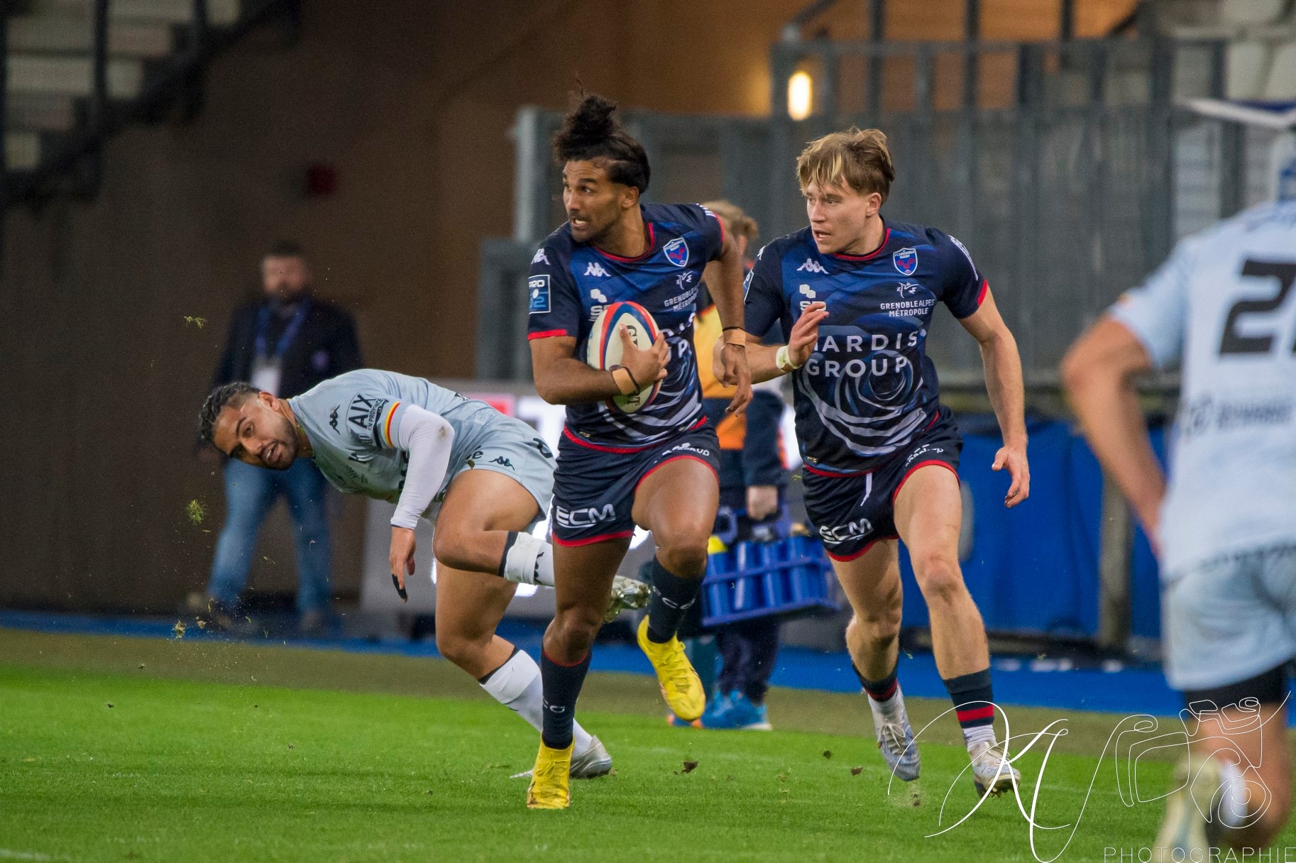 Erwan DRIDI - Wilfried HULLEU -  FC Grenoble Rugby - Provence - Rugby - PRO D2 - FC GRENOBLE (45) VS (10) Provence Rugby (#2024PROD1FCGPRR01) Photo by: Karine Valentin | Siuxy Sports 2024-01-04
