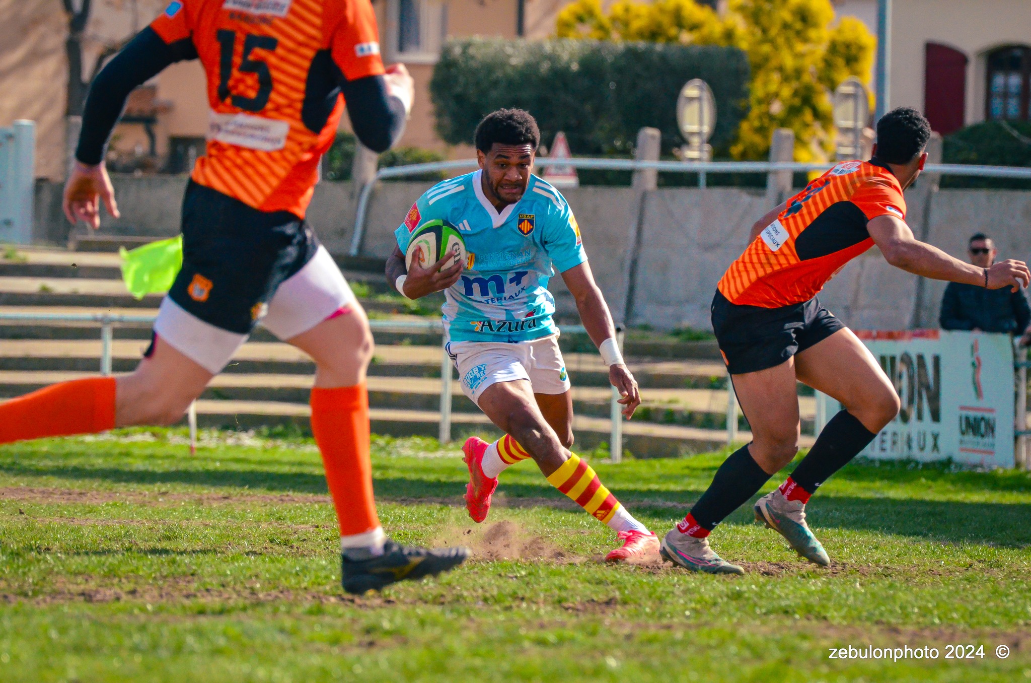  Racing Club Narbonnais - US Arlequins Perpignanais - Rugby - Espoirs - Narbonne vs USAP (#ESP24RCNUSAP02) Photo by: Photo Zebulon | Siuxy Sports 2024-02-17
