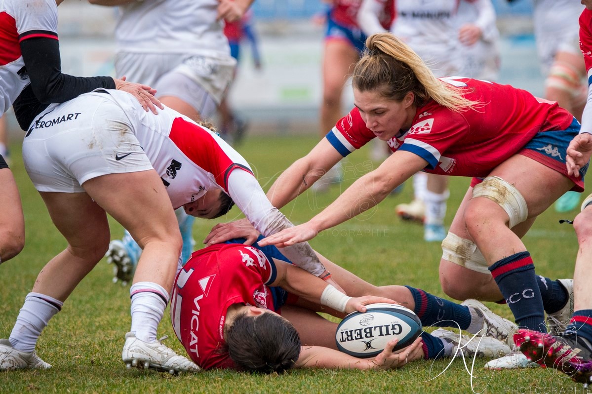  FC Grenoble Rugby - Stade Toulousain - Rugby - FFR 2024 - Élite 1 Fém - FC Grenoble (15) vs (15) Stade Toulousain RF (#FFR24E1FFCGST12) Photo by: Karine Valentin | Siuxy Sports 2024-12-07