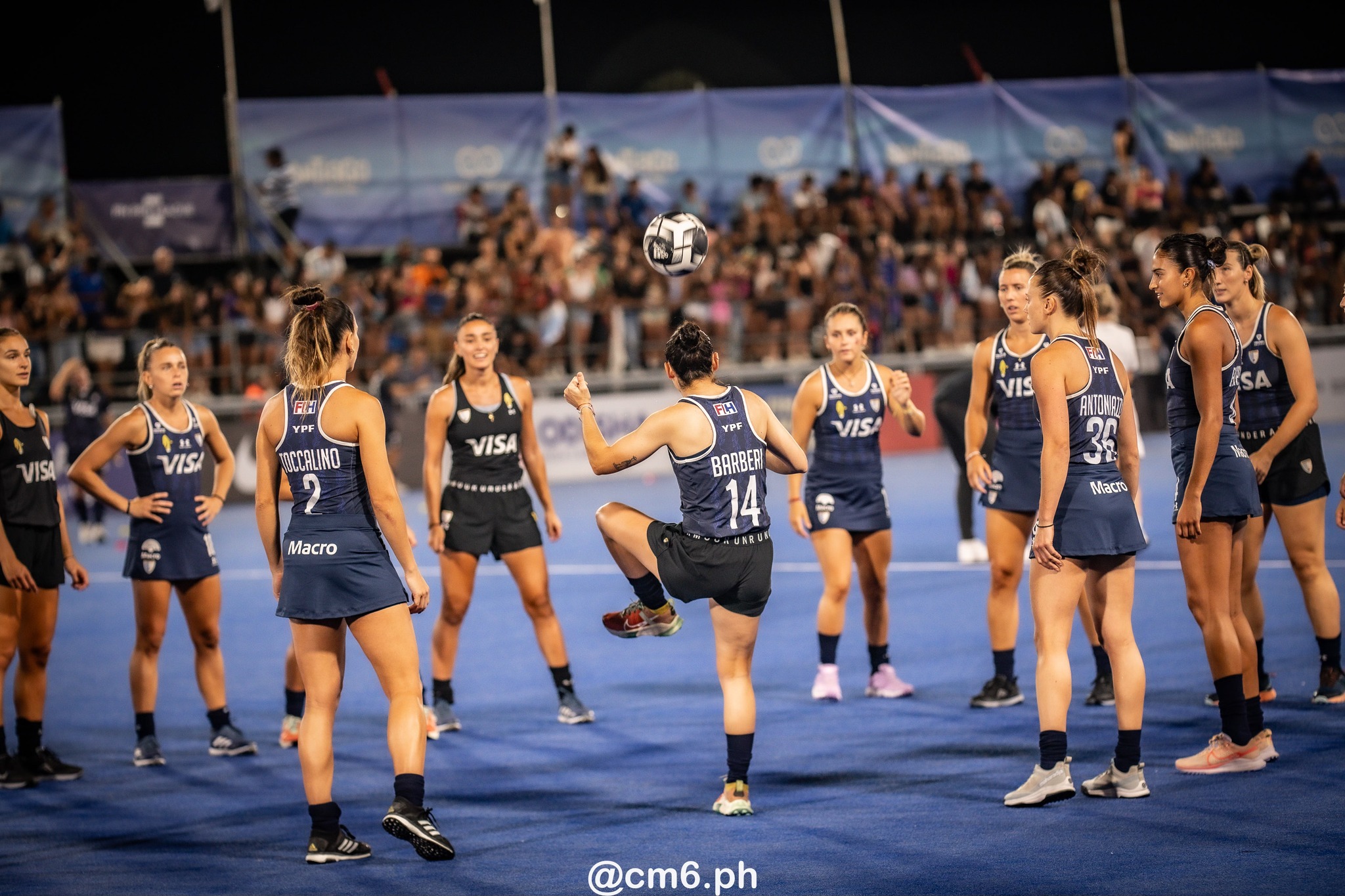 Cristina COSENTINO - Valentina RAPOSO - Victoria SAUZE VALDEZ -  Selección femenina de hockey sobre césped de Argentina - Germany women's national field hockey team - Field hockey - FIH Pro League Fem 2023-2024 - Argentina (3) vs (1) Germany (#FIHPF24ARGGER02) Photo by: Christian Mas | Siuxy Sports 2024-02-16