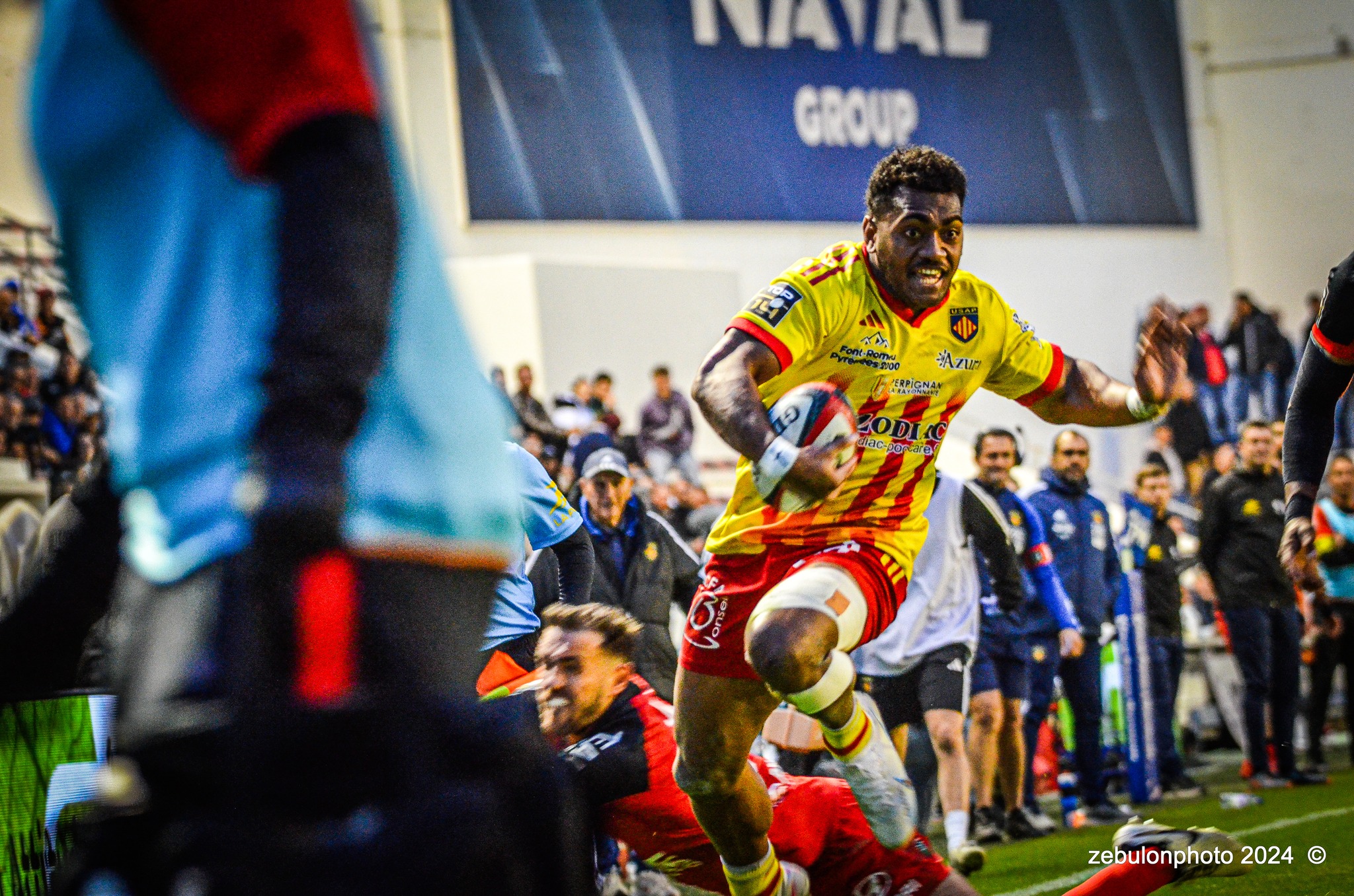  RC Toulonnais - US Arlequins Perpignanais - Rugby - TOP 14 - Toulon (44) vs (22) Perpignan (#TOP1424RCTUSAP03) Photo by: Photo Zebulon | Siuxy Sports 2024-03-02