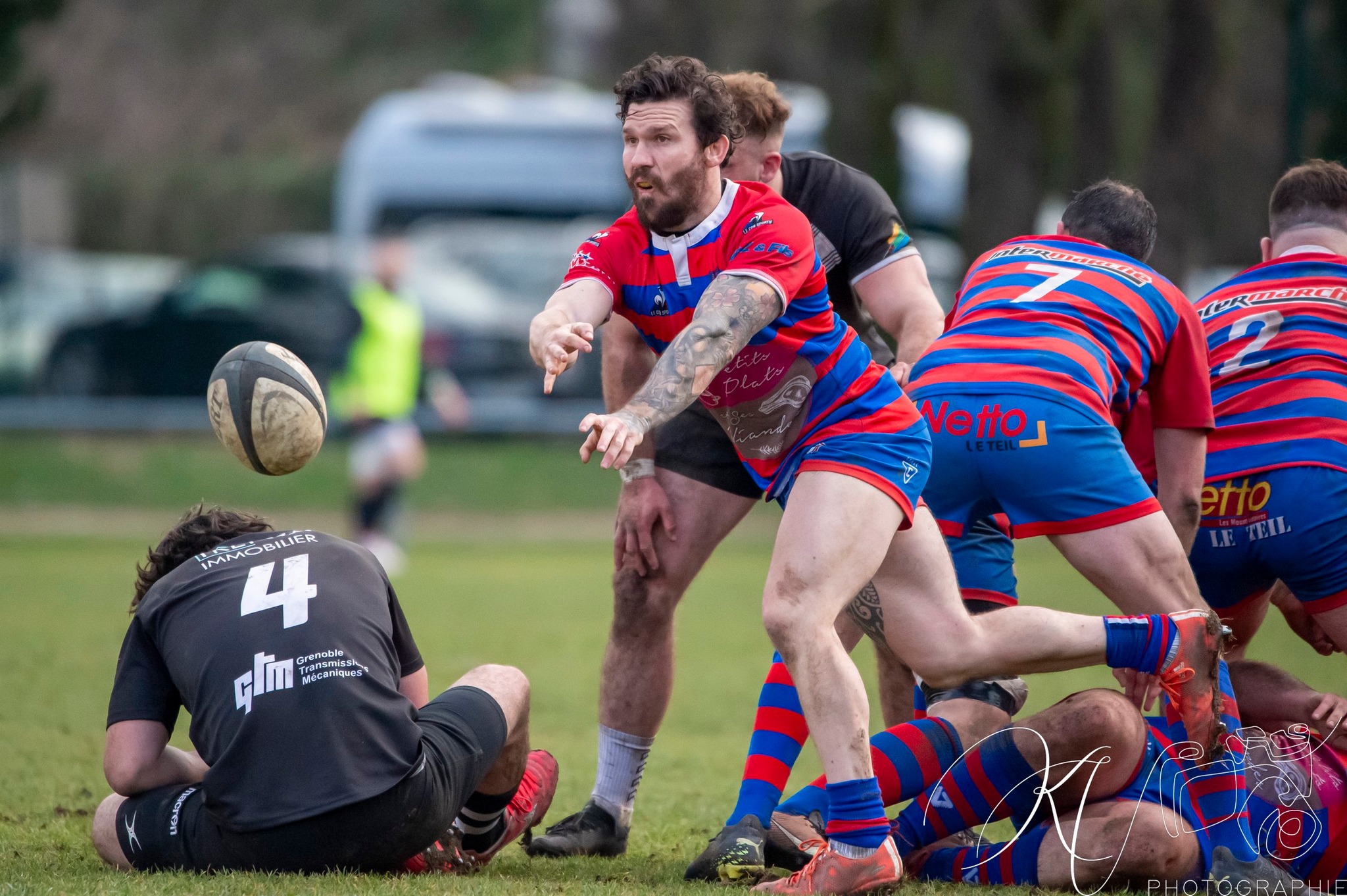  Rugby Club de Seyssins - Rugby Club Le Teil - Rugby - Fed3 2024 - RC de Seyssins vs RC Le Teil (#F324RCSRCLT02) Photo by: Karine Valentin | Siuxy Sports 2024-02-12