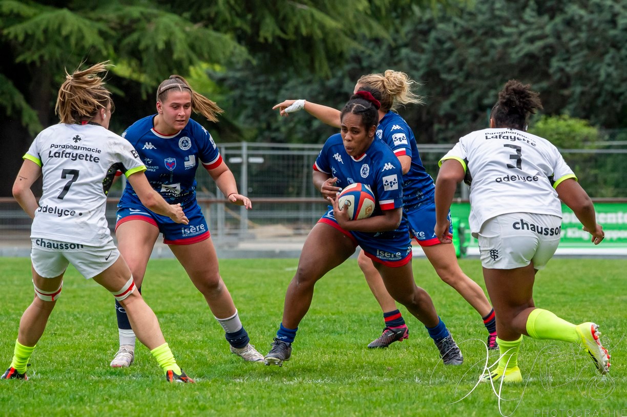  FC Grenoble Rugby - Stade Toulousain - Rugby - FFR 2024 Élite 1 F - FC Grenoble Amazones (23) vs (17) Stade Toulousain (#FFR24EL1FFCGST05) Photo by: Karine Valentin | Siuxy Sports 2024-05-12