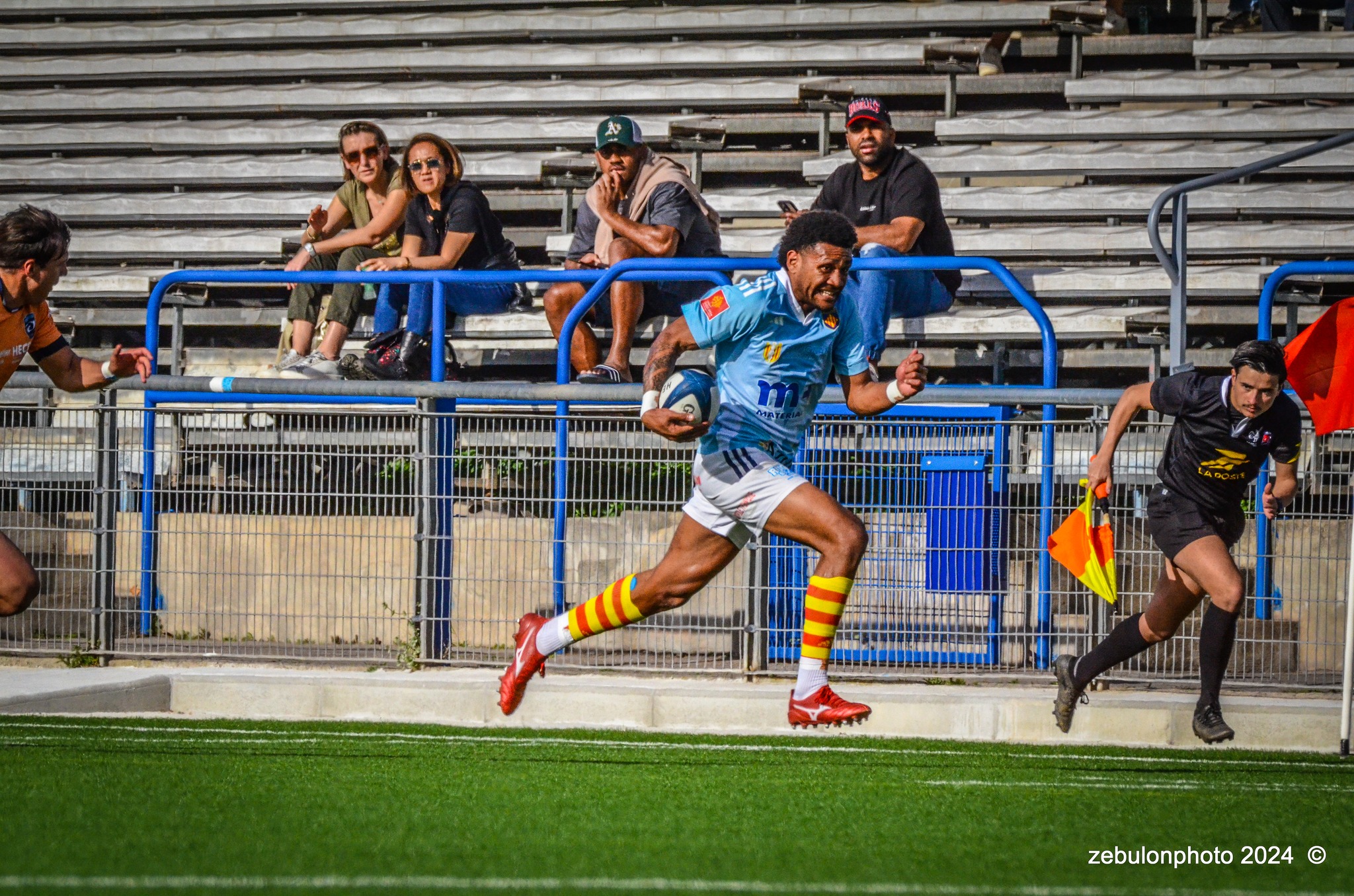  Montpellier Hérault Rugby - US Arlequins Perpignanais - Rugby - 2024 Espoirs - Montpellier (18) vs (7) Perpignan (#ESP24MHRUSAP03) Photo by: Photo Zebulon | Siuxy Sports 2024-03-16