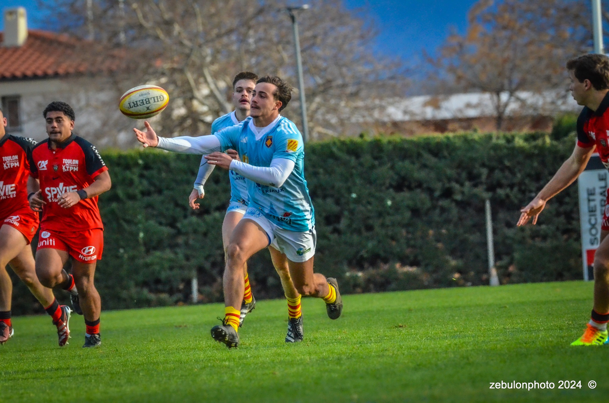  US Arlequins Perpignanais - RC Toulonnais - Rugby - Espoirs - USAP vs RCT (#ESP24USAPRCT02) Photo by: Photo Zebulon | Siuxy Sports 2024-02-10