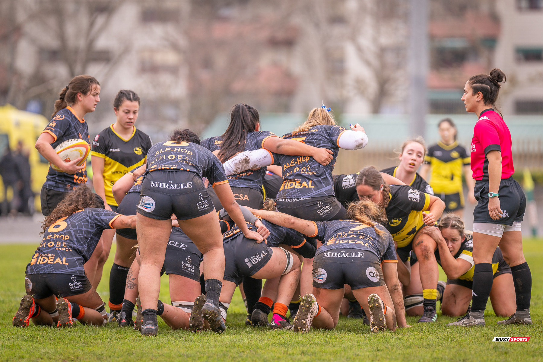  Getxo Artea Rugby Taldea - Club de Rugby Les Abelles - Rugby - FER 2024 - DHB F - Getxo Neskak Rt (19) vs (10) Les Abelles (#FER24DHBGNABE02) Photo by: Fredy Monfoto | Siuxy Sports 2024-02-04