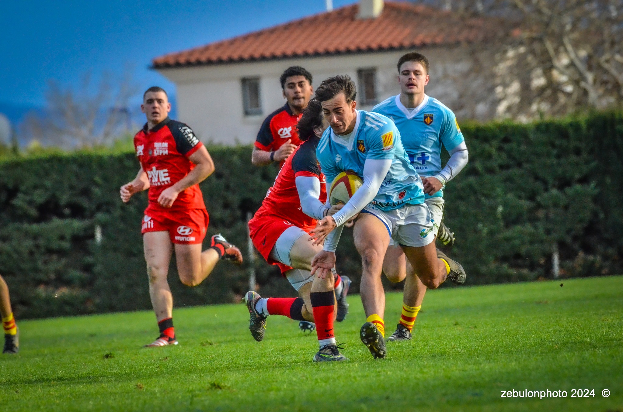  US Arlequins Perpignanais - RC Toulonnais - Rugby - Espoirs - USAP vs RCT (#ESP24USAPRCT02) Photo by: Photo Zebulon | Siuxy Sports 2024-02-10