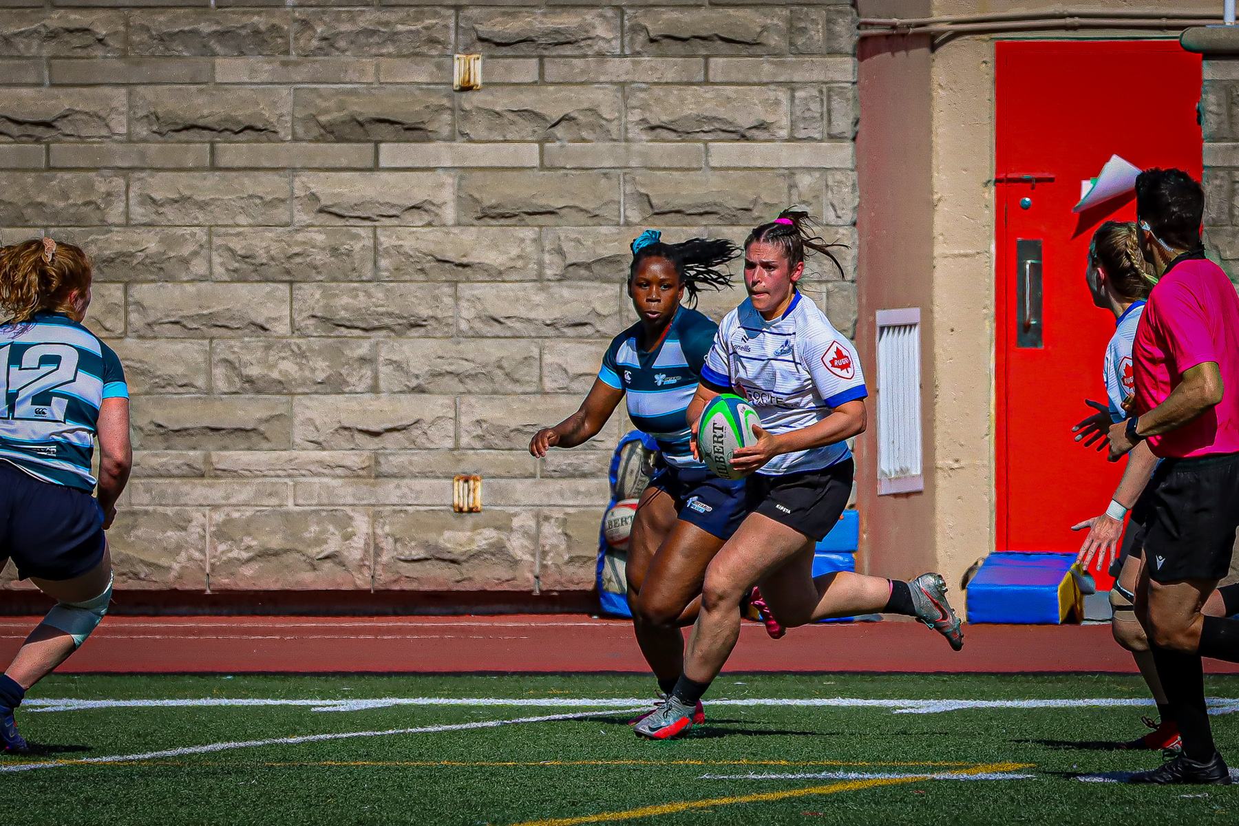  Équipe féminine - Rugby Québec - Ontario Blues (w) - Rugby - QORC-CROQ 2024 - FINALS - QUÉBEC EST (37) VS (13) ONTARIO EST - 1ST POSITION - Reel Mayarts (#QORC24QCEONE16) Photo by: Photo Mayarts | Siuxy Sports 2024-06-01