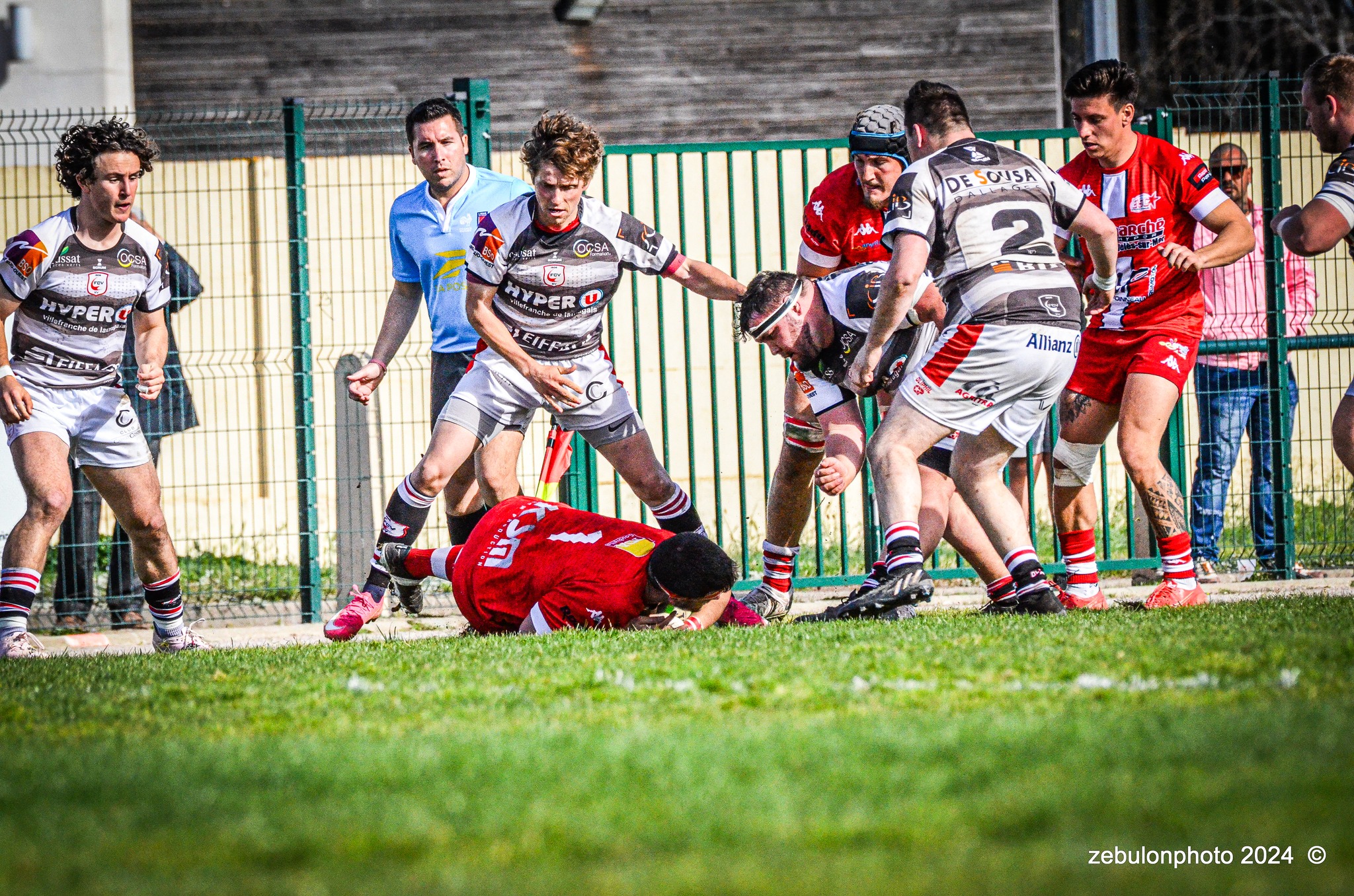  Étoile Sportive Catalane - Football Club Villefranchois - Lauragais - Rugby - FFR -  Fed 2 2024 - Etoile Sportive Catalane vs FC Villefranchois (#FFR24F2ESCFCV03) Photo by: Photo Zebulon | Siuxy Sports 2024-03-23