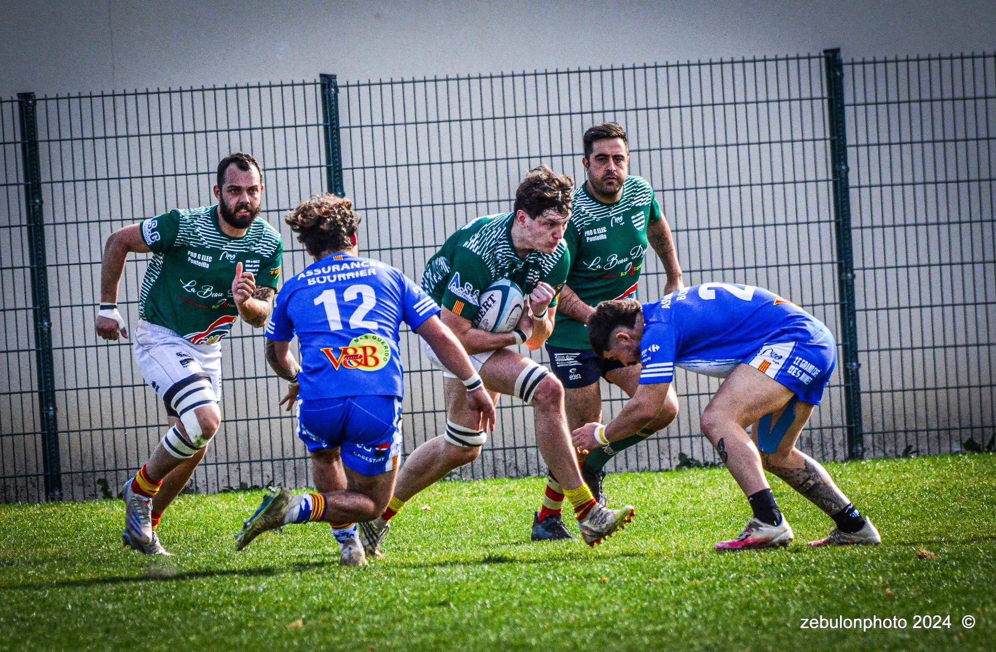  Cabestany Olympique XV - RC Ponteilla - Rugby - FFR Reg3 - Cabestani (15) vs (25) Ponteilla (#FFR24R3CABPON03) Photo by: Photo Zebulon | Siuxy Sports 2024-03-17