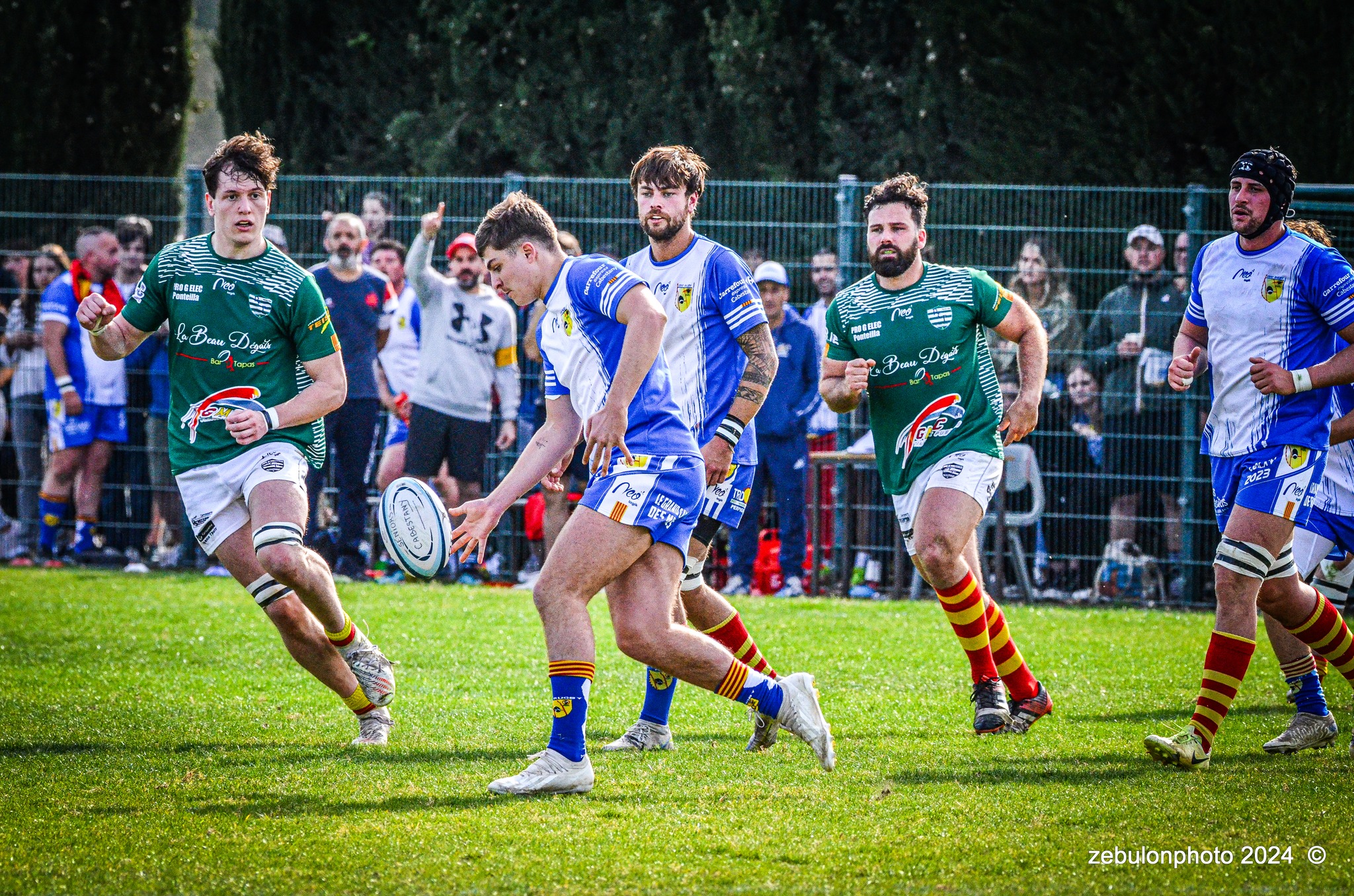  Cabestany Olympique XV - RC Ponteilla - Rugby - FFR Reg3 - Cabestani (15) vs (25) Ponteilla (#FFR24R3CABPON03) Photo by: Photo Zebulon | Siuxy Sports 2024-03-17