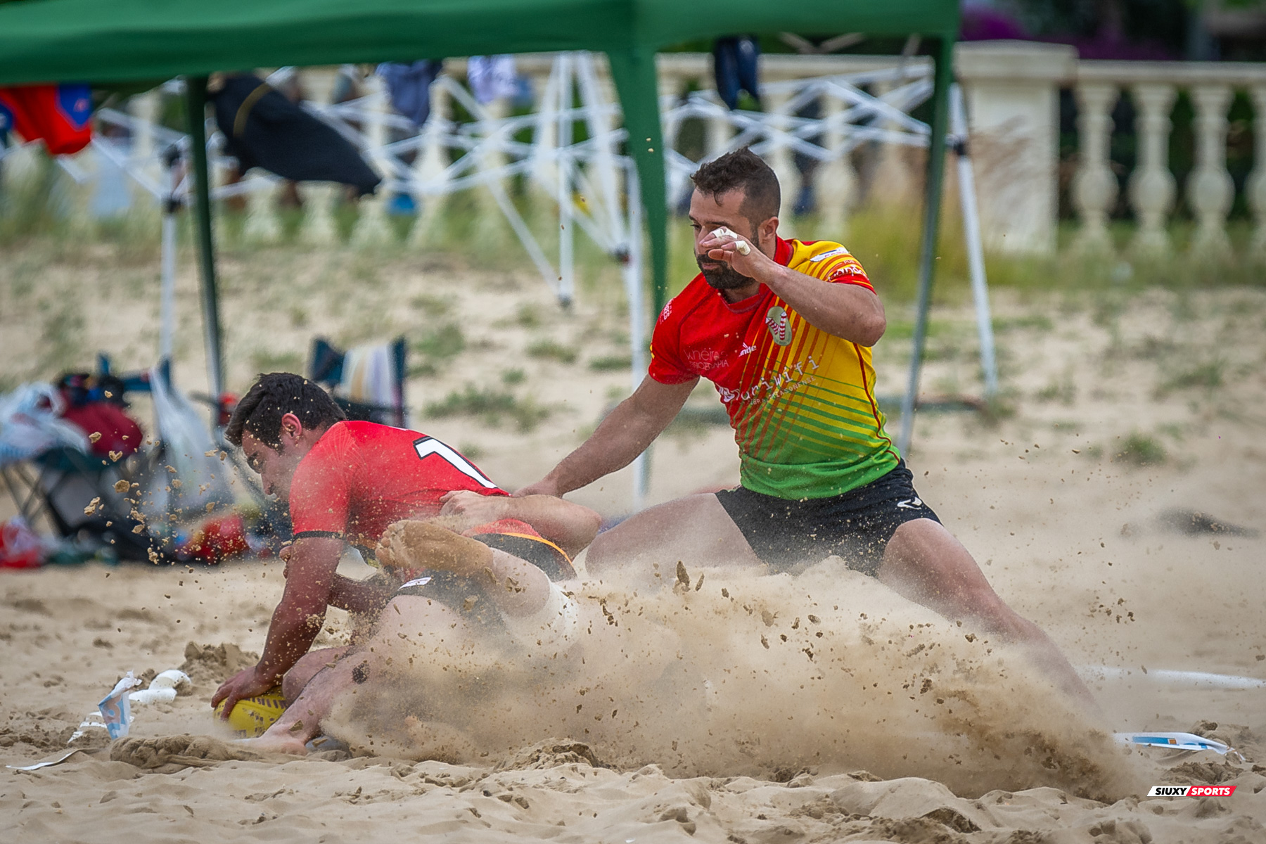  Universitario de Cantabria Rugby Club - Santoña Rugby Club - Rugby Playa - Circuito International del Cantabrico de Rugby Playa - IV Torneo Internacional de Laredo (#2024RugbyPlayaIVLaredo) Photo by: Fredy Monfoto | Siuxy Sports 2024-07-13