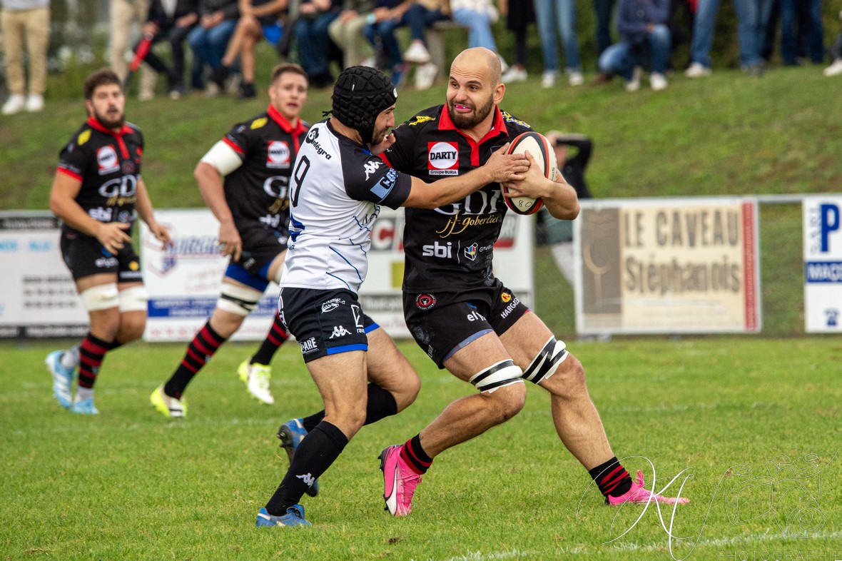  Bièvre Saint-Geoirs RC - US Vinay - Rugby - FFR 2024 Fed2 - Bievre SG vs US Vinay (#FFR24F2BSGUSV09) Photo by: Karine Valentin | Siuxy Sports 2024-09-22