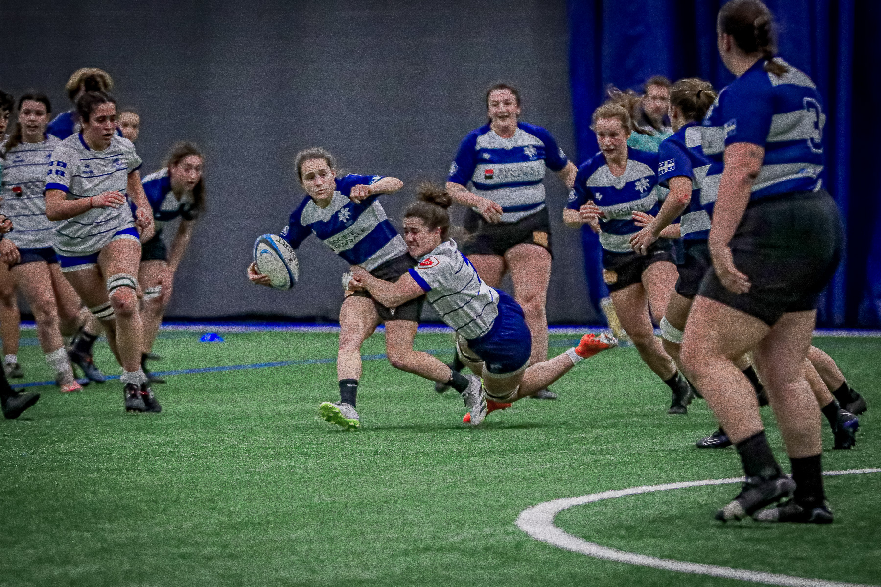 Anne-Sophie CARREAU - Corinne FRÉCHETTE - Annabelle PARENT -  Équipe féminine - Rugby Québec -  - Rugby - QORC-CROQ 2024 - Québec Est (22) vs (16) Québec Ouest  (#RQ24CROQESTOUE04) Photo by: Photo Mayarts | Siuxy Sports 2024-04-01