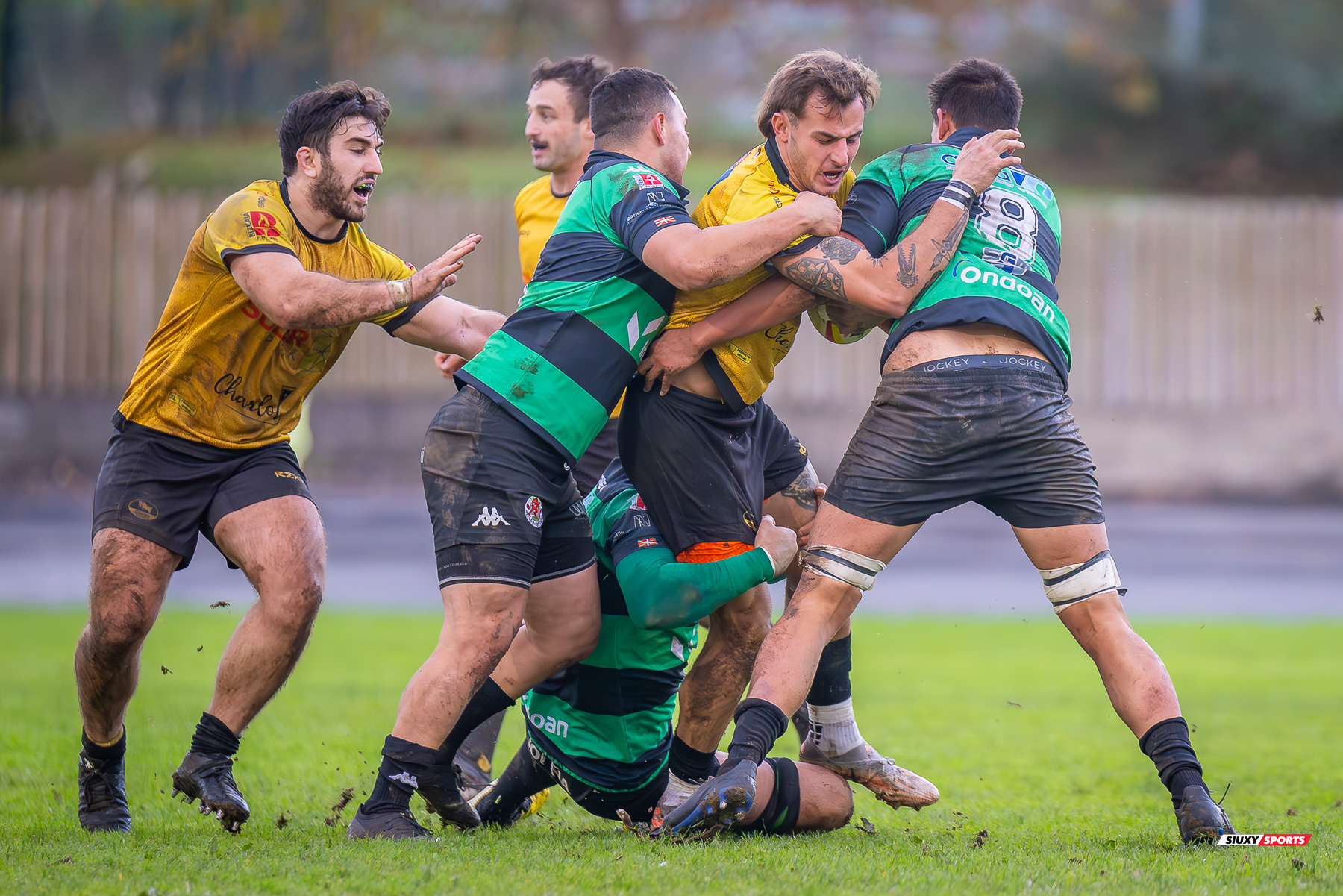 Jon Ander CALVO DE LA QUINTANA - Gonzalo PEREZ AGRASAR -  Getxo Artea Rugby Taldea - Gernika Rugby Taldea - Rugby - FER 2023 - DHB - Getxo Artea RT (24) vs (20) Universitario Bilbao Rugby (#FER23DHBGETGER11) Photo by: Fredy Monfoto | Siuxy Sports 2023-11-25