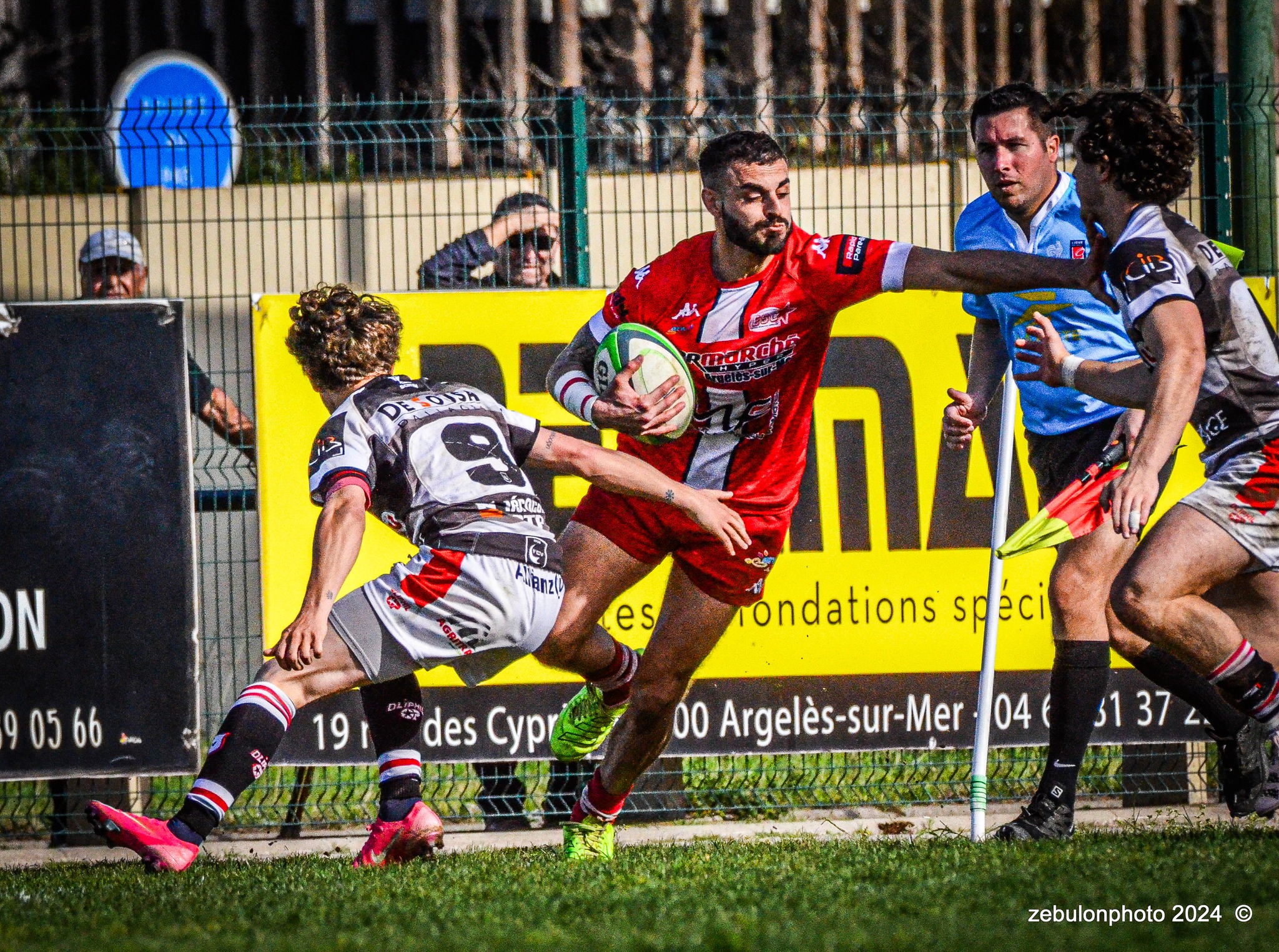  Étoile Sportive Catalane - Football Club Villefranchois - Lauragais - Rugby - FFR -  Fed 2 2024 - Etoile Sportive Catalane vs FC Villefranchois (#FFR24F2ESCFCV03) Photo by: Photo Zebulon | Siuxy Sports 2024-03-23
