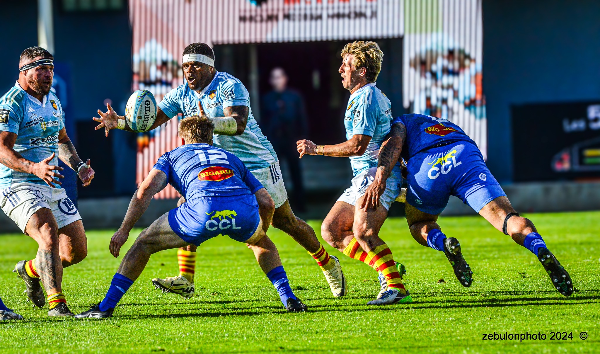  US Arlequins Perpignanais - Castres Olympique - Rugby - FFR 2024 - Top14 - USAP (43) vs (12) Castres  (#FFR24TOPPERCAS03) Photo by: Photo Zebulon | Siuxy Sports 2024-03-30
