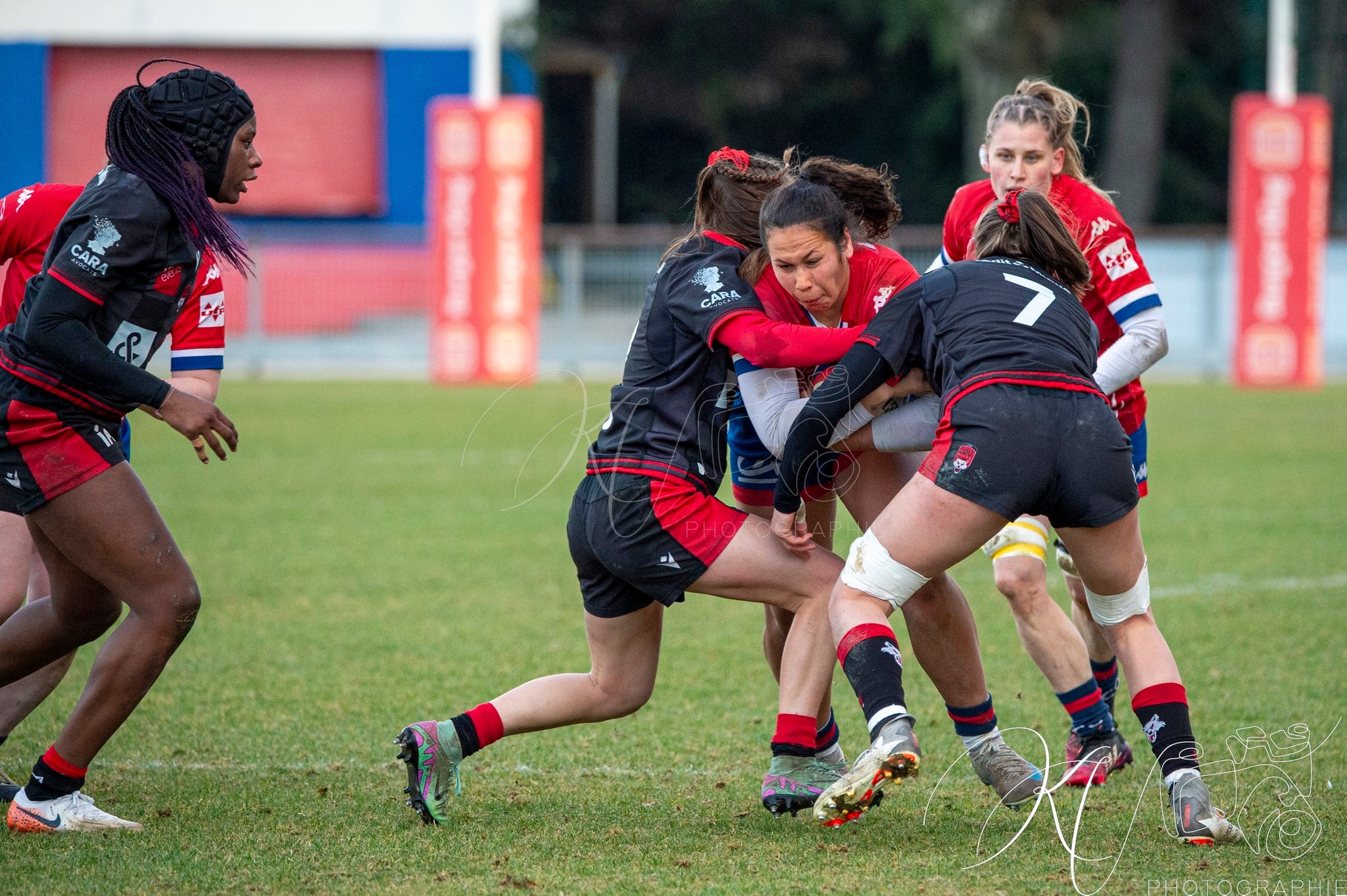  FC Grenoble Rugby - Lyon Olympique Universitaire - Rugby - FFR 2024 - Elite 1 Fém - FCG Amazones (8) vs (5) LOU (#FFR24E1FFCGLOU12) Photo by: Karine Valentin | Siuxy Sports 2024-12-14