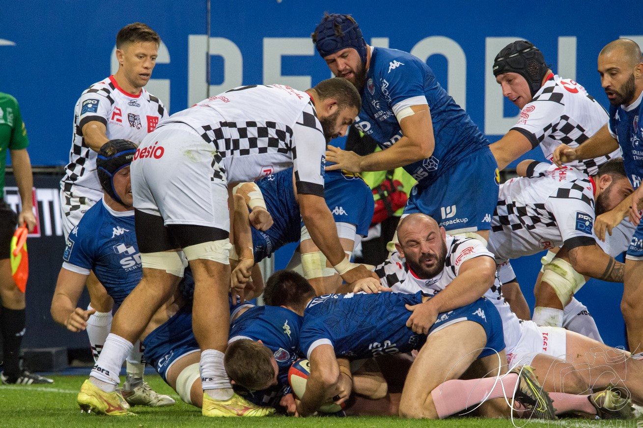  FC Grenoble Rugby - Valence Romans DR - Rugby - PRO D2 2024 - FC Grenoble (44) vs (22) Valence Romans DR (#PROD224FCGVRDR10) Photo by: Karine Valentin | Siuxy Sports 2024-10-11