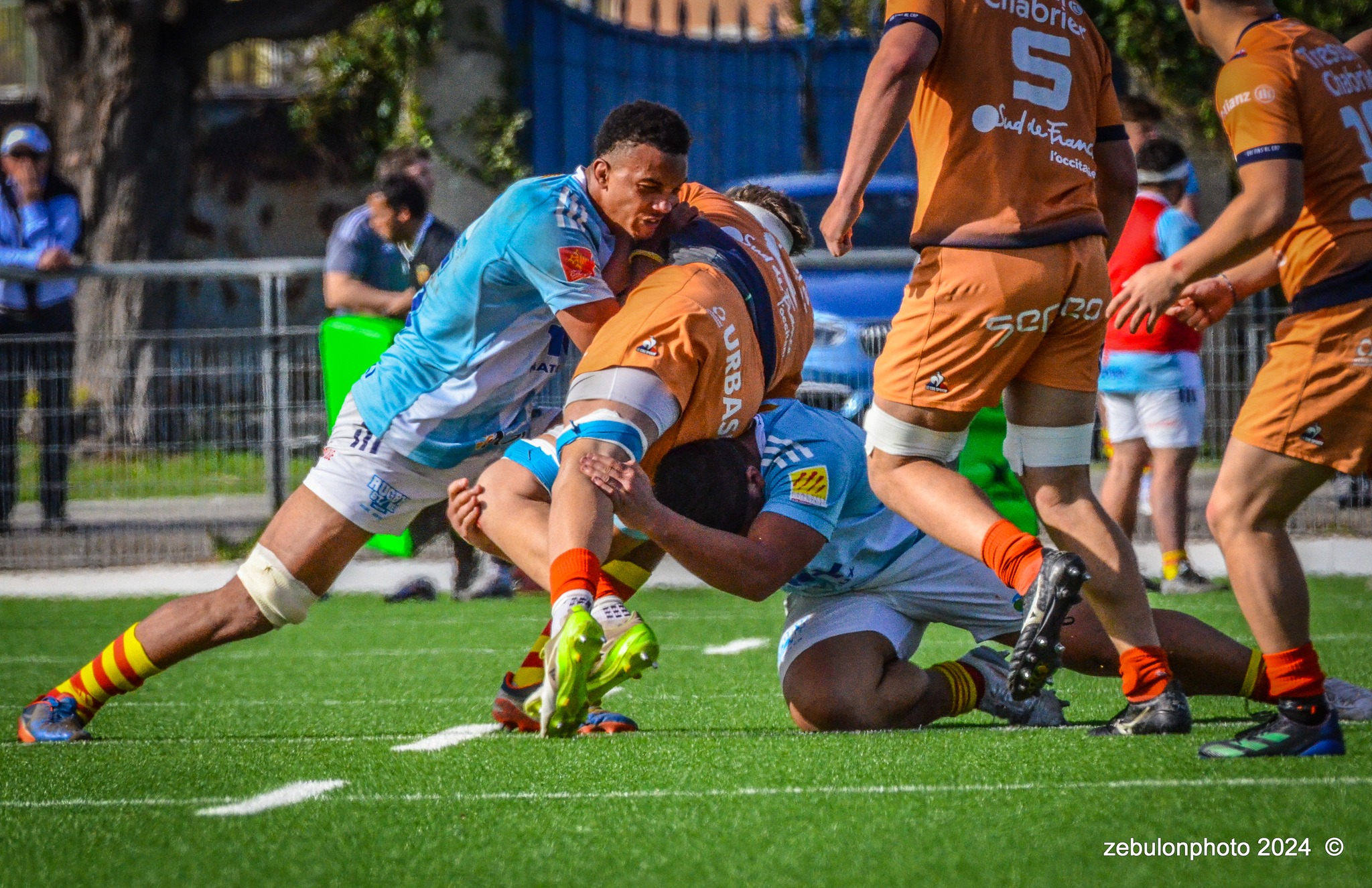  Montpellier Hérault Rugby - US Arlequins Perpignanais - Rugby - 2024 Espoirs - Montpellier (18) vs (7) Perpignan (#ESP24MHRUSAP03) Photo by: Photo Zebulon | Siuxy Sports 2024-03-16