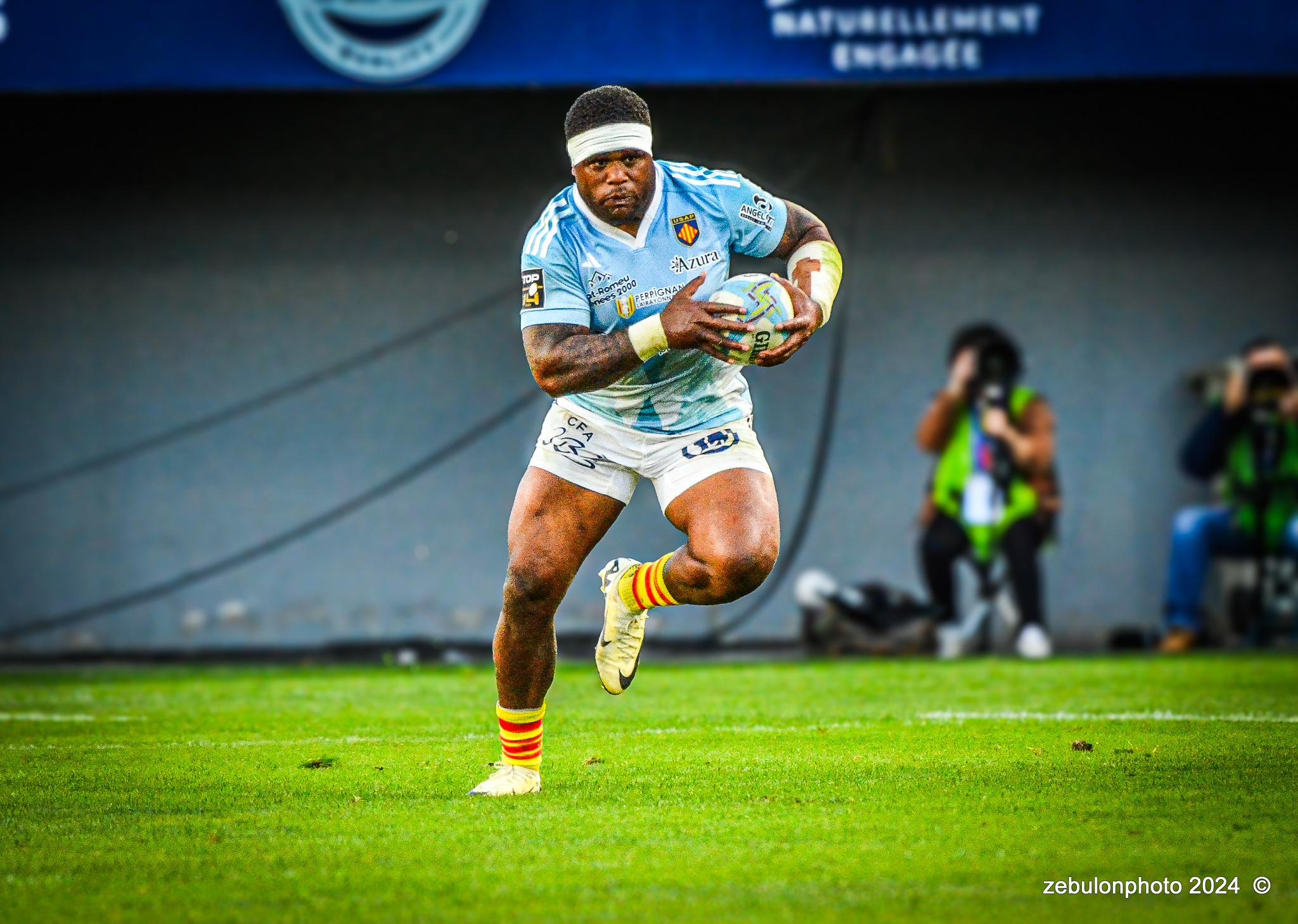  US Arlequins Perpignanais - Castres Olympique - Rugby - FFR 2024 - Top14 - USAP (43) vs (12) Castres  (#FFR24TOPPERCAS03) Photo by: Photo Zebulon | Siuxy Sports 2024-03-30