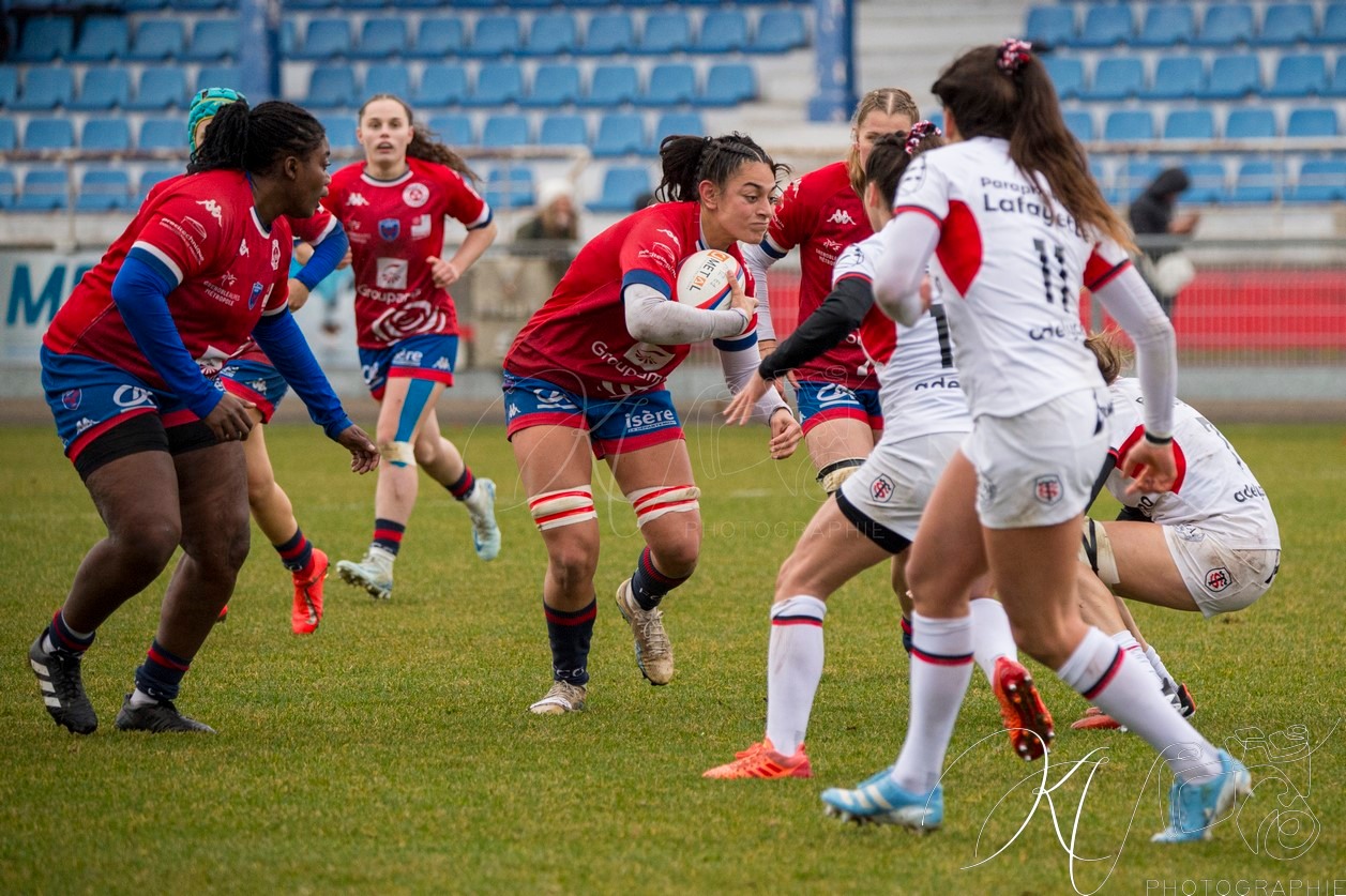  FC Grenoble Rugby - Stade Toulousain - Rugby - FFR 2024 - Élite 1 Fém - FC Grenoble (15) vs (15) Stade Toulousain RF (#FFR24E1FFCGST12) Photo by: Karine Valentin | Siuxy Sports 2024-12-07
