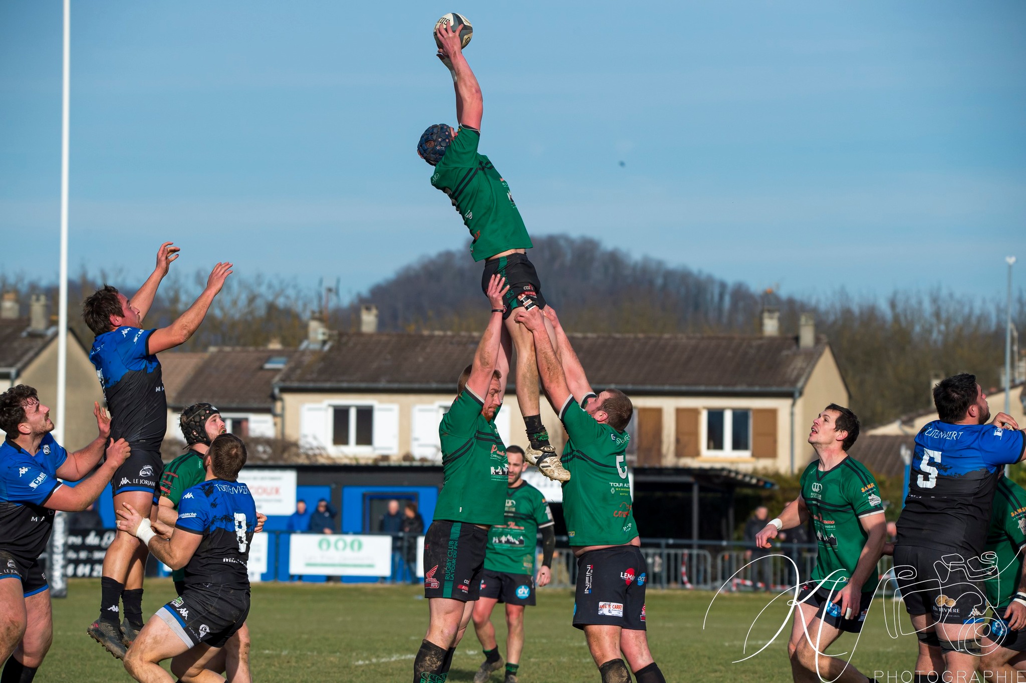  US Vinay - Rugby Club des Vallons de la Tour - Rugby - FED2 2024 - US Vinay (34) vs (25) RC des Vallons de la Tour (#FED224USVVDT01) Photo by: Karine Valentin | Siuxy Sports 2024-01-28