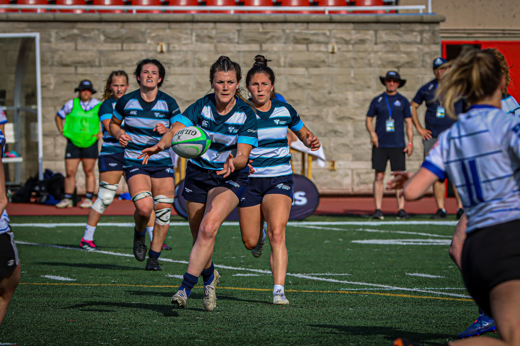  Équipe féminine - Rugby Québec - Ontario Blues (w) - Rugby - QORC-CROQ 2024 - FINALS - QUÉBEC EST (37) VS (13) ONTARIO EST - 1ST POSITION - Reel Mayarts (#QORC24QCEONE16) Photo by: Photo Mayarts | Siuxy Sports 2024-06-01