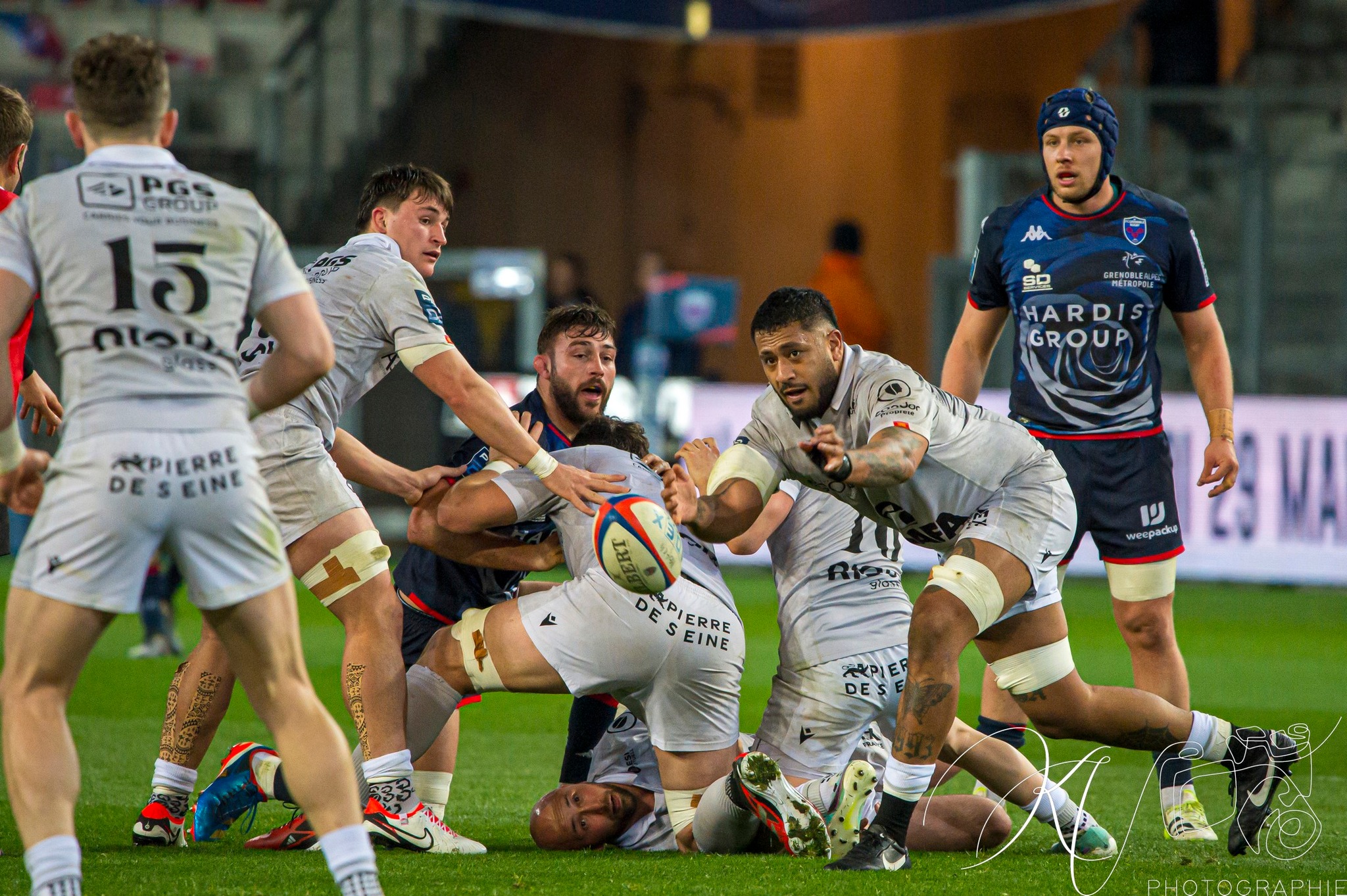  FC Grenoble Rugby - Rouen Normandie Rugby - Rugby - Pro D2 - FC Grenoble (43) vs (16) Rouen (#PD224FCGRNR03) Photo by: Karine Valentin | Siuxy Sports 2024-03-01