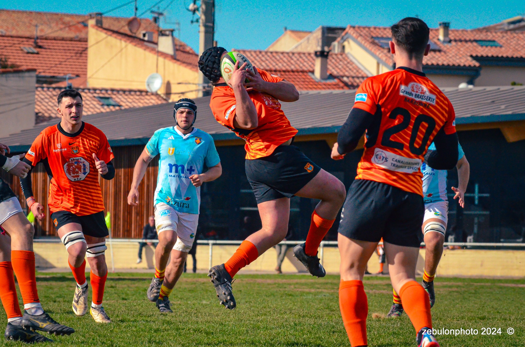  Racing Club Narbonnais - US Arlequins Perpignanais - Rugby - Espoirs - Narbonne vs USAP (#ESP24RCNUSAP02) Photo by: Photo Zebulon | Siuxy Sports 2024-02-17