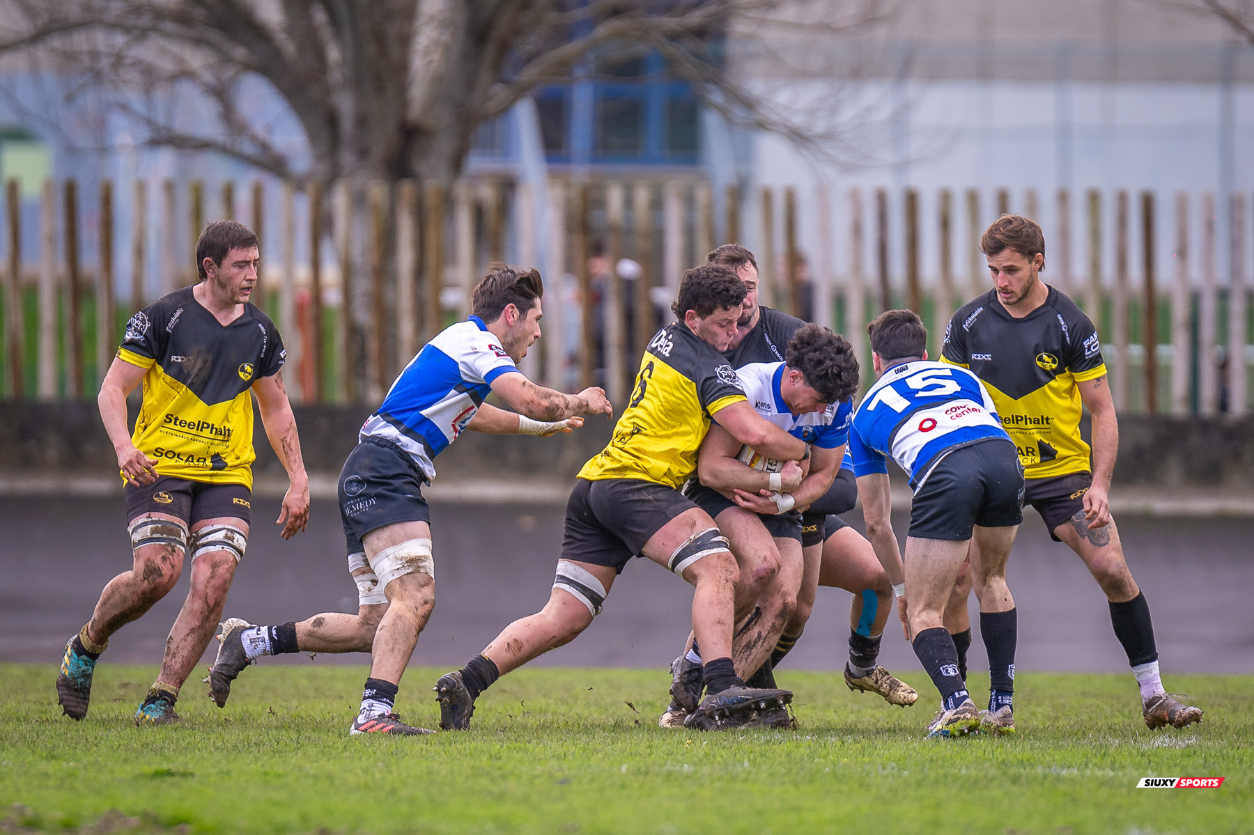 Xabier IRADI PORSET - Pello LARRINAGA ZORROZUA -  Getxo Artea Rugby Taldea - Club de Rugby Sant Cugat - Rugby - Élite Div Honor B masculina - Getxo (17) vs (5) Sant Cugat (#E24DBMGETSC03) Photo by: Fredy Monfoto | Siuxy Sports 2024-03-03