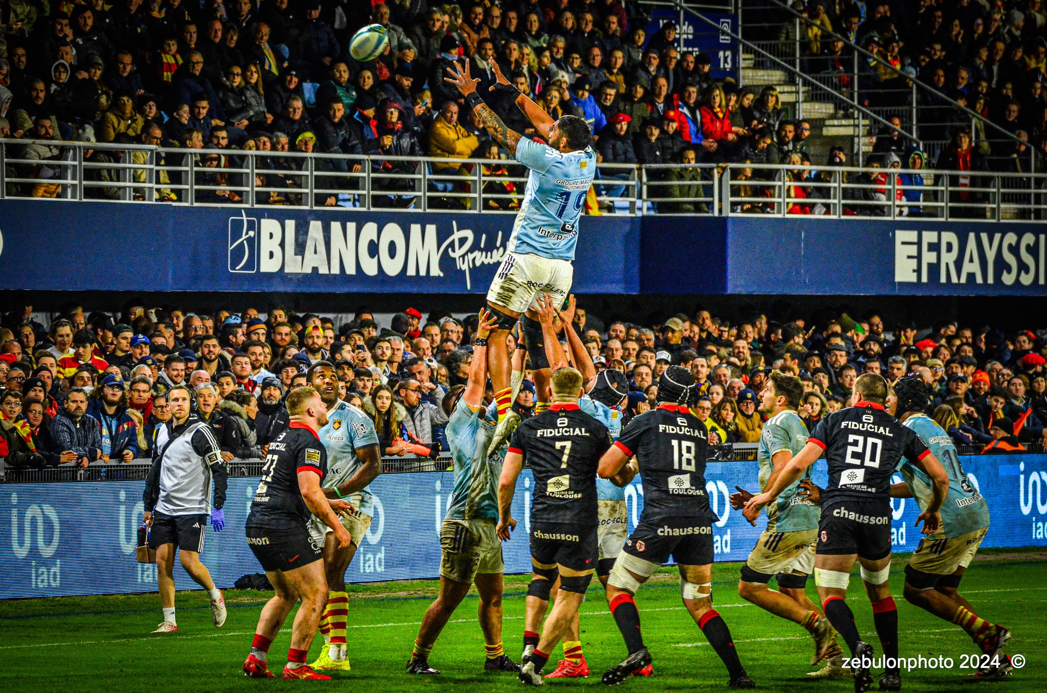  US Arlequins Perpignanais - RC Toulonnais - Rugby - TOP 14 - Perpignan (27) vs (17) RC Toulonnais (#TOP1424USAPRCT03) Photo by: Photo Zebulon | Siuxy Sports 2024-03-09