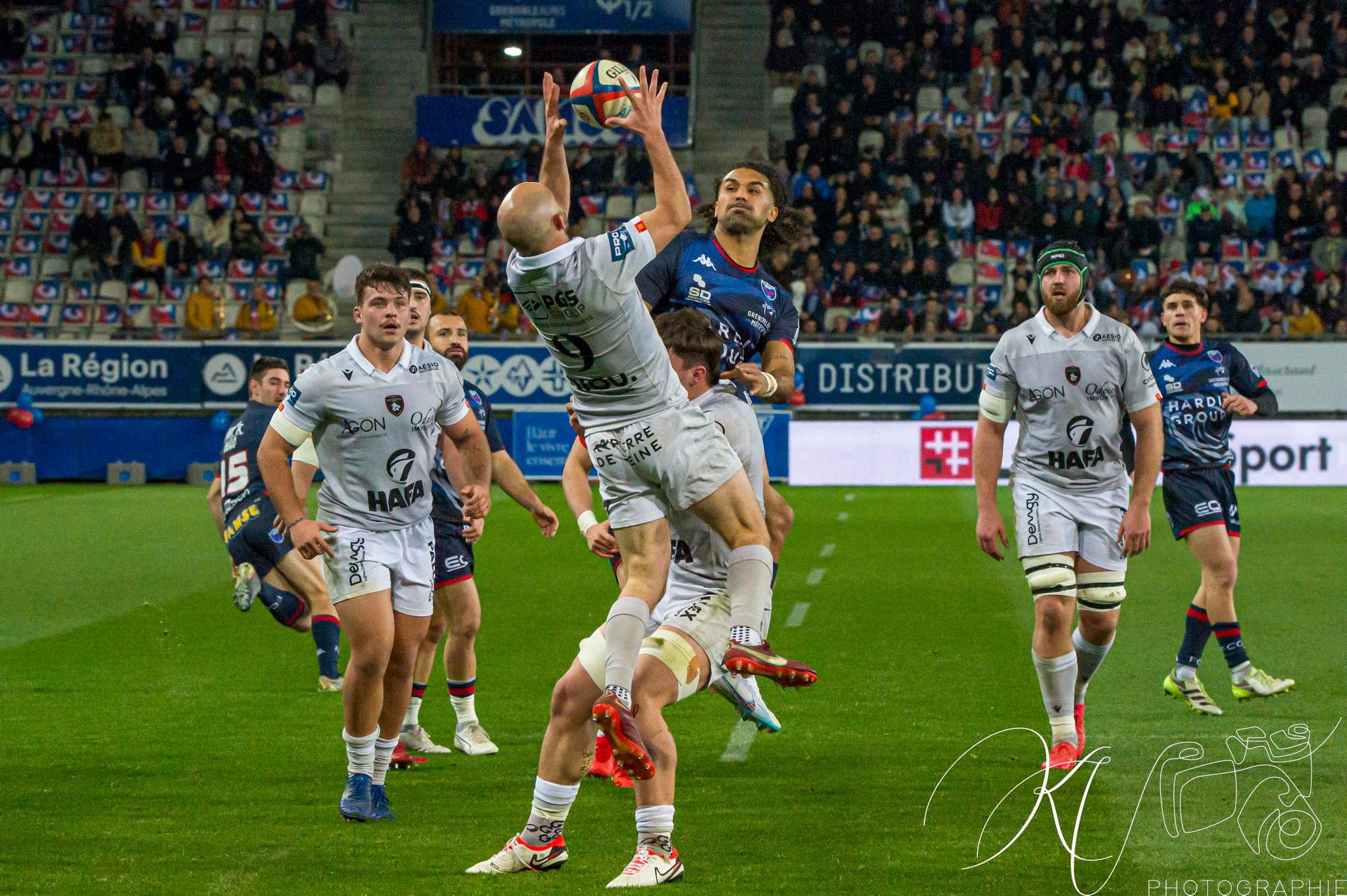  FC Grenoble Rugby - Rouen Normandie Rugby - Rugby - Pro D2 - FC Grenoble (43) vs (16) Rouen (#PD224FCGRNR03) Photo by: Karine Valentin | Siuxy Sports 2024-03-01