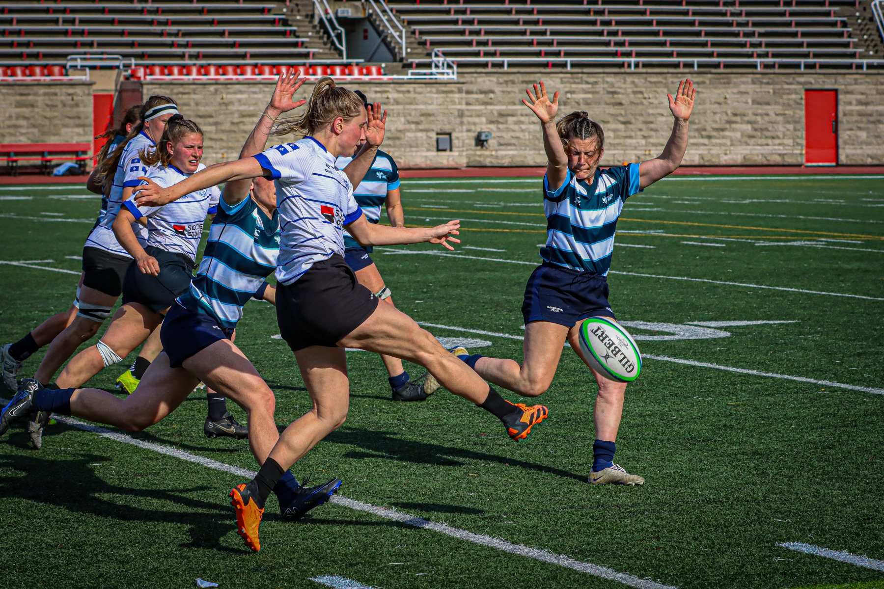  Équipe féminine - Rugby Québec - Ontario Blues (w) - Rugby - QORC-CROQ 2024 - FINALS - QUÉBEC EST (37) VS (13) ONTARIO EST - 1ST POSITION - Reel Mayarts (#QORC24QCEONE16) Photo by: Photo Mayarts | Siuxy Sports 2024-06-01