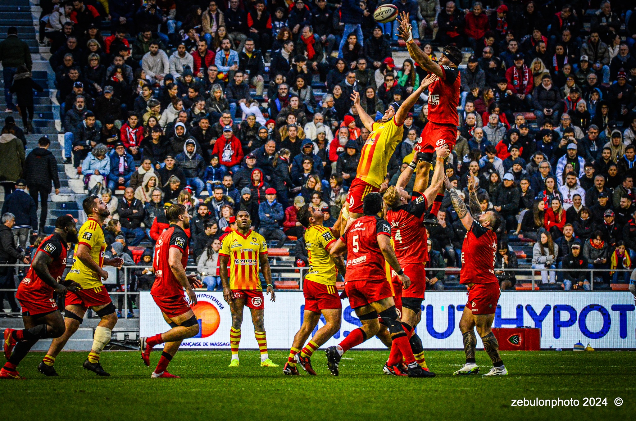  RC Toulonnais - US Arlequins Perpignanais - Rugby - TOP 14 - Toulon (44) vs (22) Perpignan (#TOP1424RCTUSAP03) Photo by: Photo Zebulon | Siuxy Sports 2024-03-02