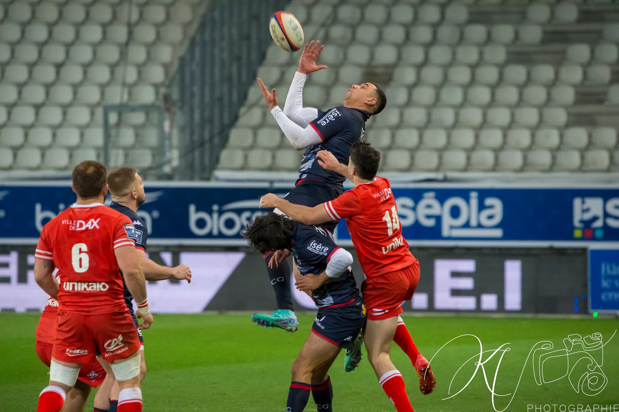 Karim QADIRI -  FC Grenoble Rugby - US Dax - Rugby - Pro D2 - FC Grenoble (24) vs (27) US Dax (#PD224FCGDAX01) Photo by: Karine Valentin | Siuxy Sports 2024-01-19