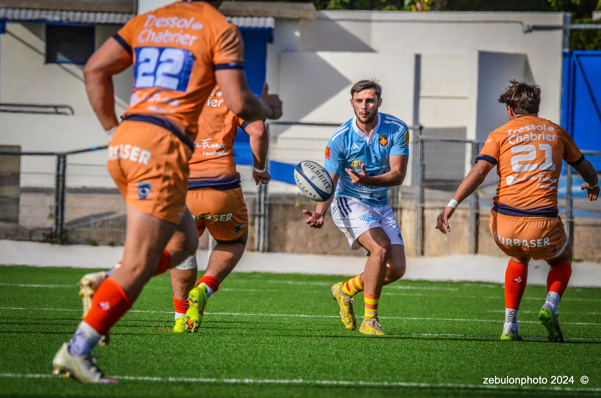  Montpellier Hérault Rugby - US Arlequins Perpignanais - Rugby - 2024 Espoirs - Montpellier (18) vs (7) Perpignan (#ESP24MHRUSAP03) Photo by: Photo Zebulon | Siuxy Sports 2024-03-16