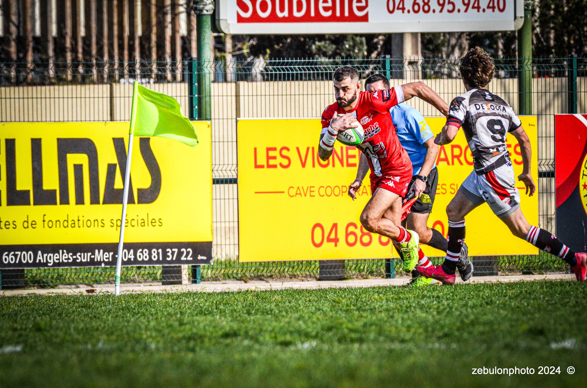  Étoile Sportive Catalane - Football Club Villefranchois - Lauragais - Rugby - FFR -  Fed 2 2024 - Etoile Sportive Catalane vs FC Villefranchois (#FFR24F2ESCFCV03) Photo by: Photo Zebulon | Siuxy Sports 2024-03-23