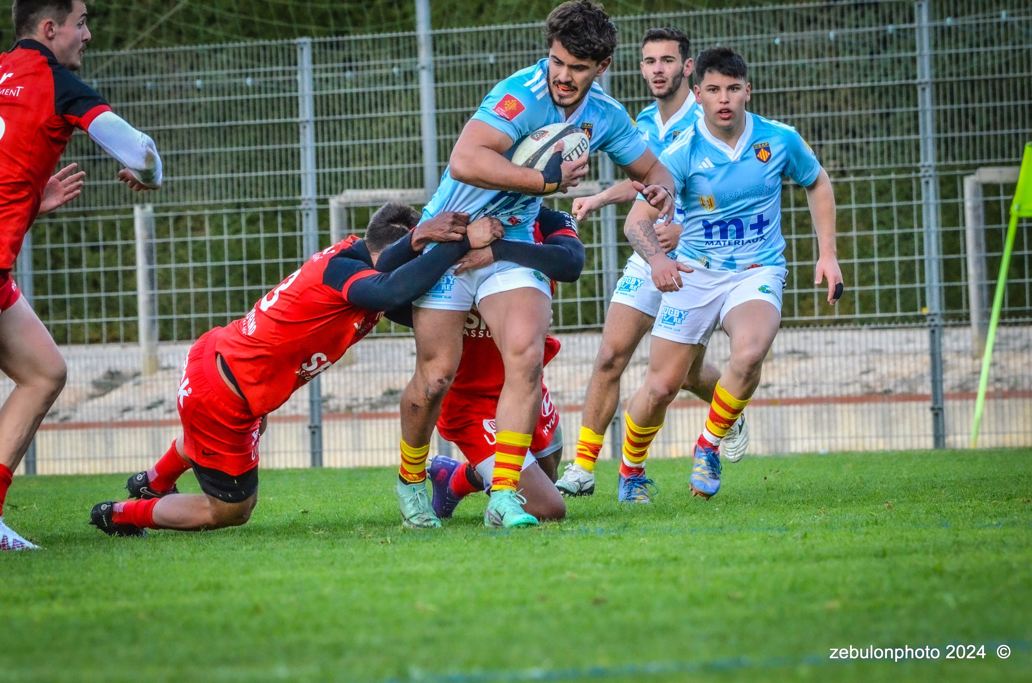  US Arlequins Perpignanais - RC Toulonnais - Rugby - Espoirs - USAP vs RCT (#ESP24USAPRCT02) Photo by: Photo Zebulon | Siuxy Sports 2024-02-10