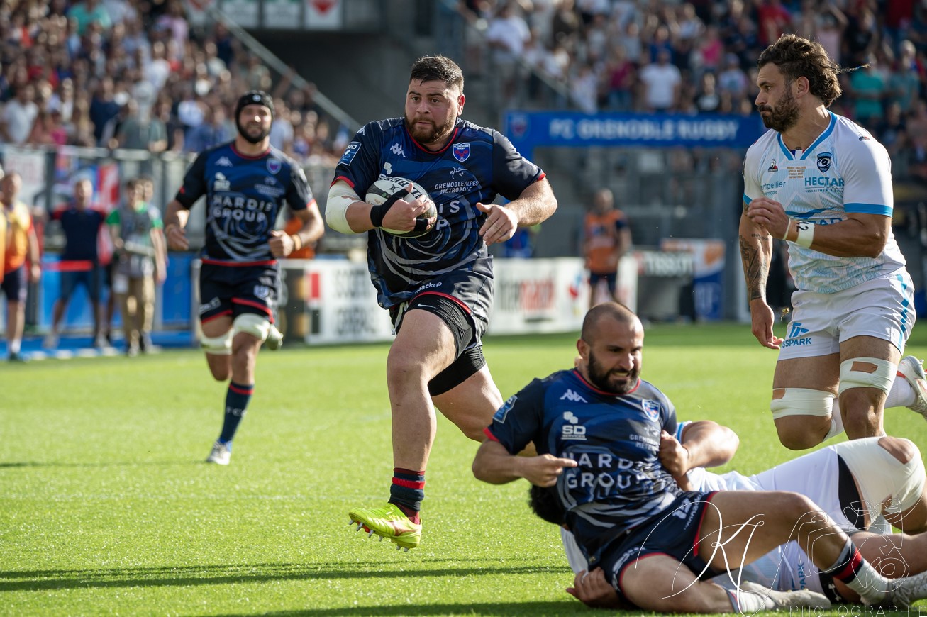  FC Grenoble Rugby - Montpellier Hérault Rugby - Rugby - FFR - 2024 - Access Match -  FC Grenoble (18) vs (20) Montpellier (#FFR24FCGMHR06) Photo by: Karine Valentin | Siuxy Sports 2024-06-16