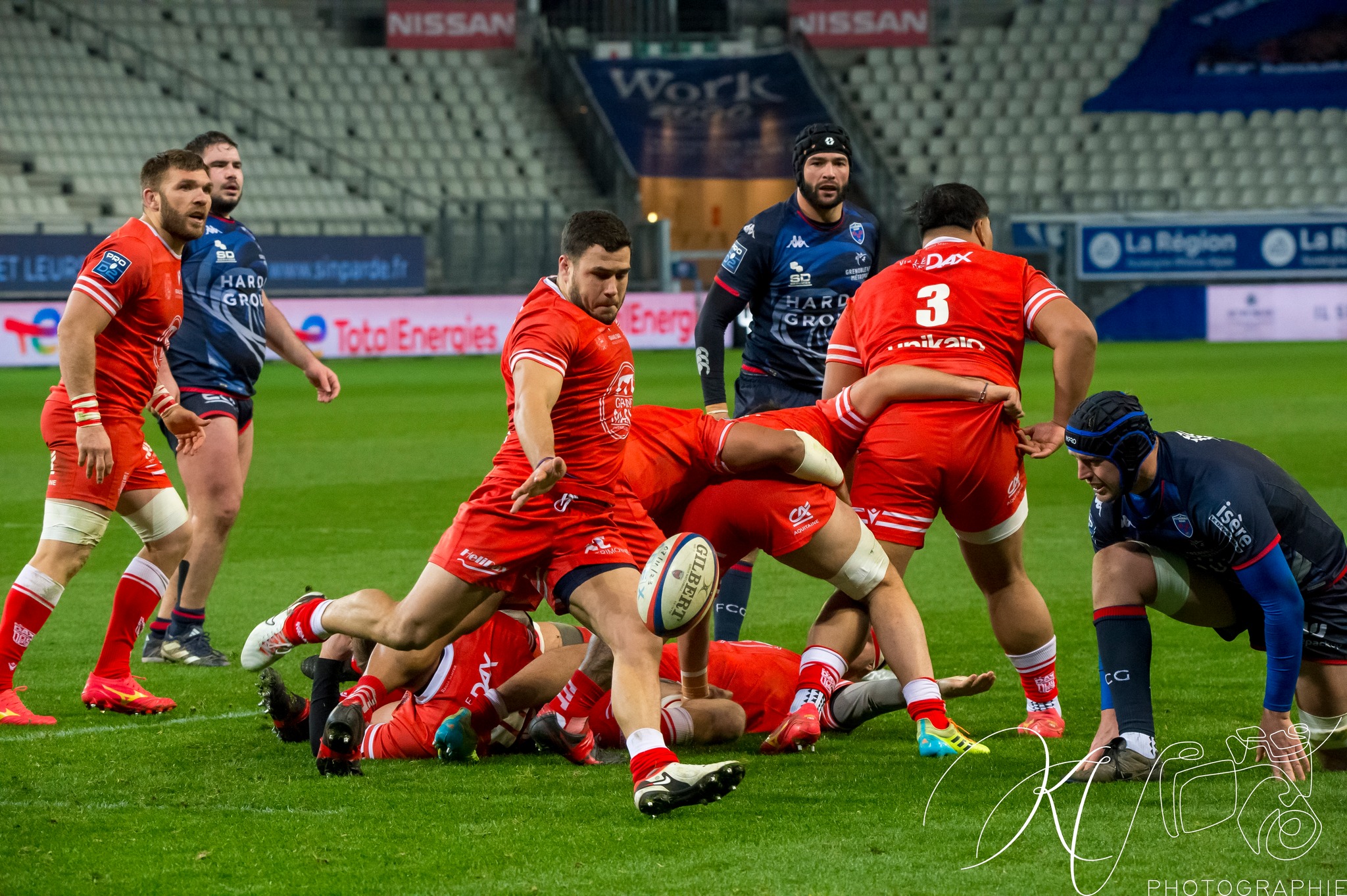  FC Grenoble Rugby - US Dax - Rugby - Pro D2 - FC Grenoble (24) vs (27) US Dax (#PD224FCGDAX01) Photo by: Karine Valentin | Siuxy Sports 2024-01-19