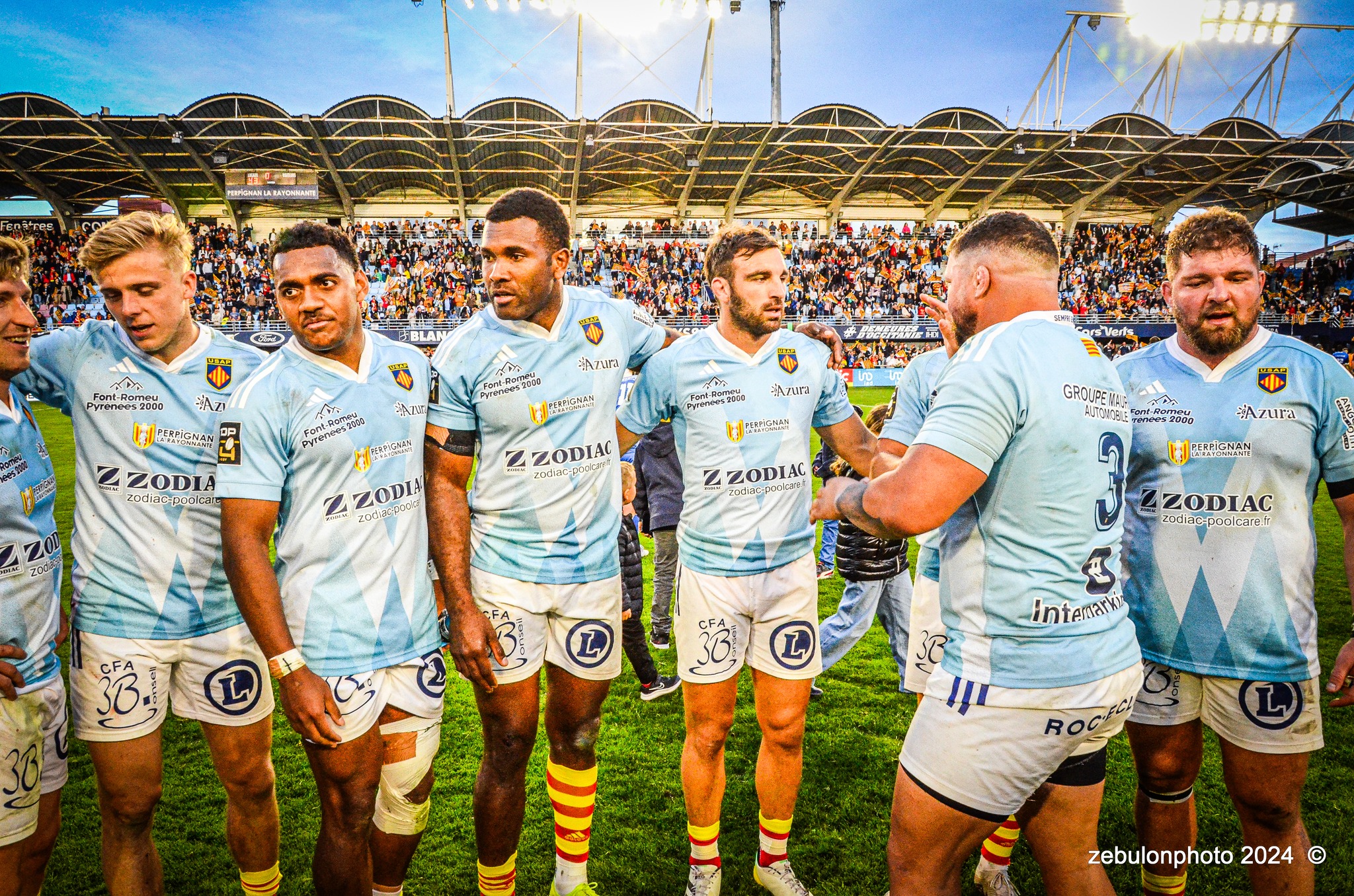  US Arlequins Perpignanais - Castres Olympique - Rugby - FFR 2024 - Top14 - USAP (43) vs (12) Castres  (#FFR24TOPPERCAS03) Photo by: Photo Zebulon | Siuxy Sports 2024-03-30