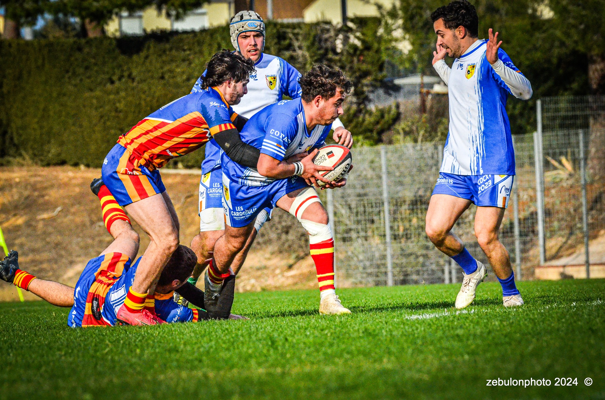  Cabestany Olympique XV - Rugby Athlétique Cerdagne Capcir - Rugby - Ligue Occitanie - Cabestany vs Cerdagne Capcir (#LO24CABRACC01) Photo by: Photo Zebulon | Siuxy Sports 2024-01-27