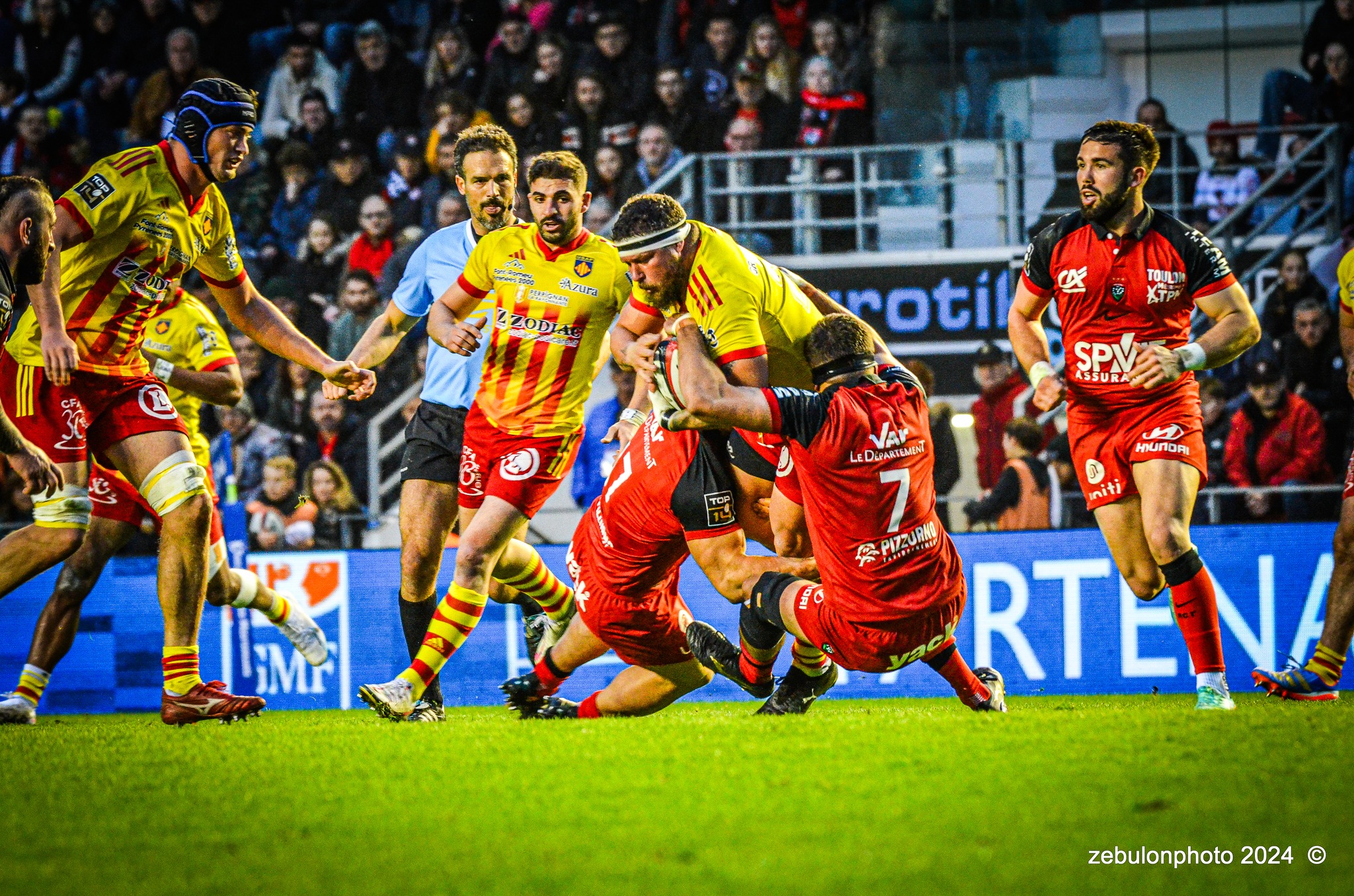  RC Toulonnais - US Arlequins Perpignanais - Rugby - TOP 14 - Toulon (44) vs (22) Perpignan (#TOP1424RCTUSAP03) Photo by: Photo Zebulon | Siuxy Sports 2024-03-02