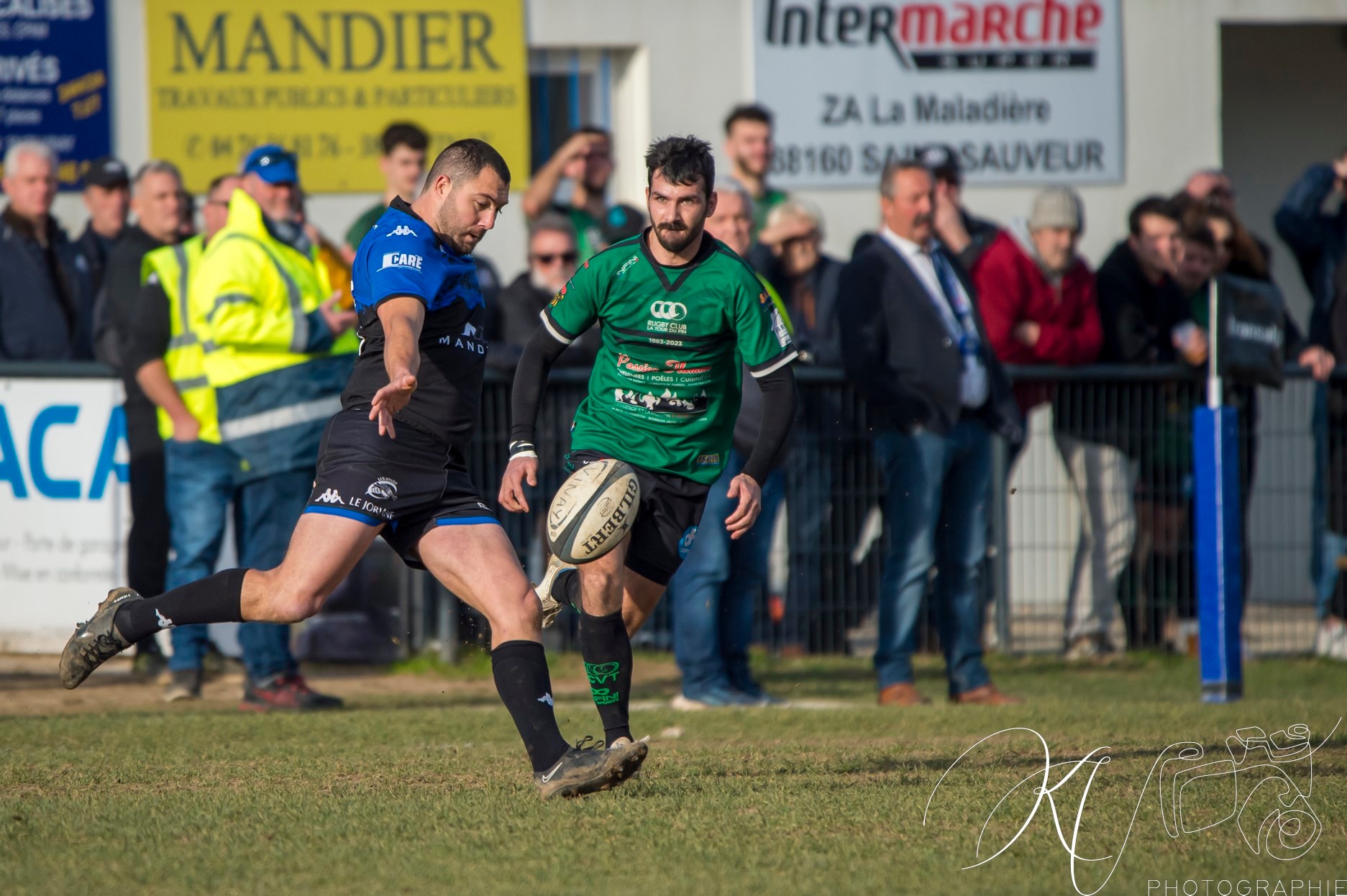  US Vinay - Rugby Club des Vallons de la Tour - Rugby - FED2 2024 - US Vinay (34) vs (25) RC des Vallons de la Tour (#FED224USVVDT01) Photo by: Karine Valentin | Siuxy Sports 2024-01-28