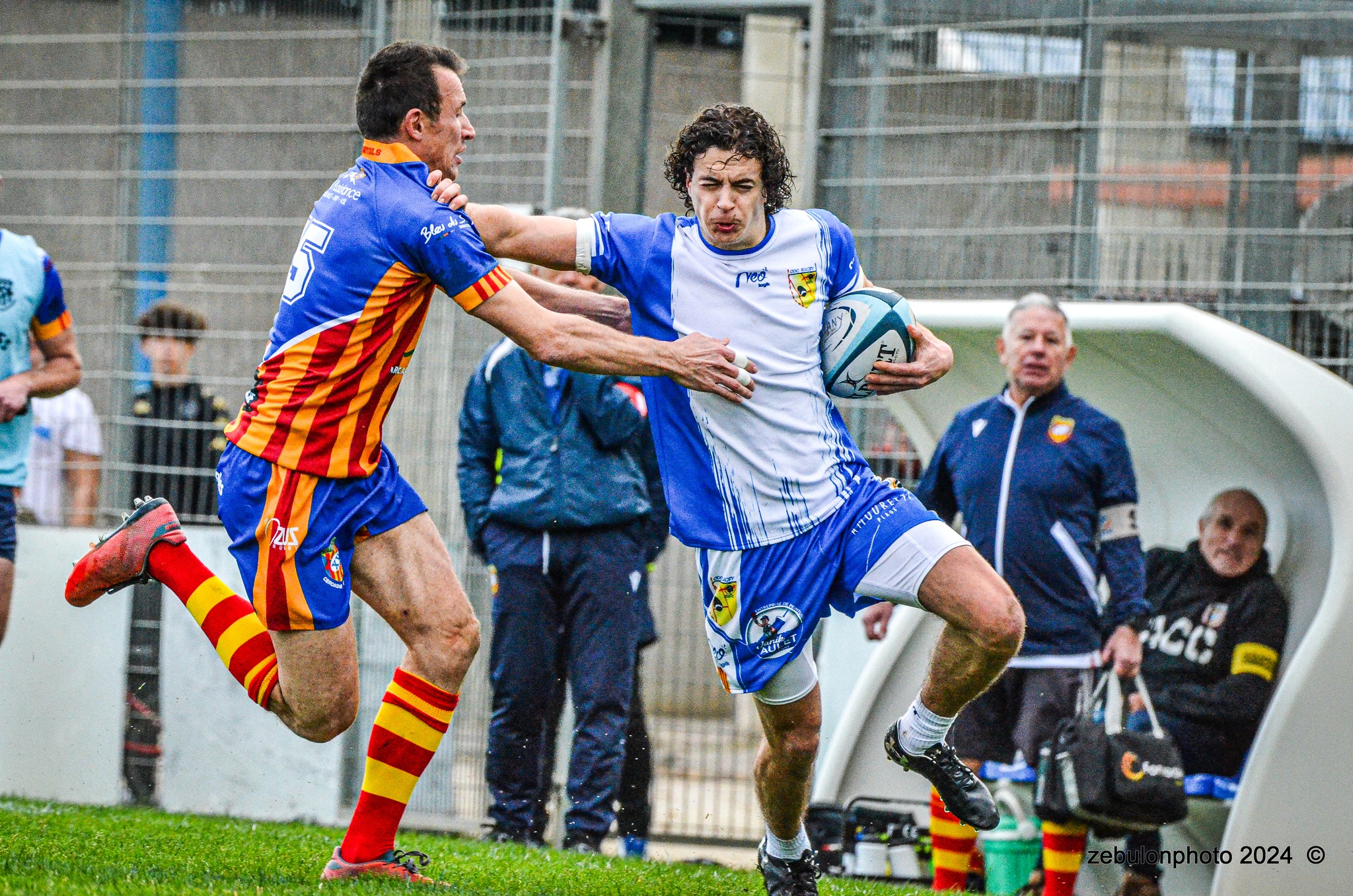  Cabestany Olympique XV - Rugby Athlétique Cerdagne Capcir - Rugby - Ligue Occitanie - Cabestany vs Cerdagne Capcir (#LO24CABRACC01) Photo by: Photo Zebulon | Siuxy Sports 2024-01-27