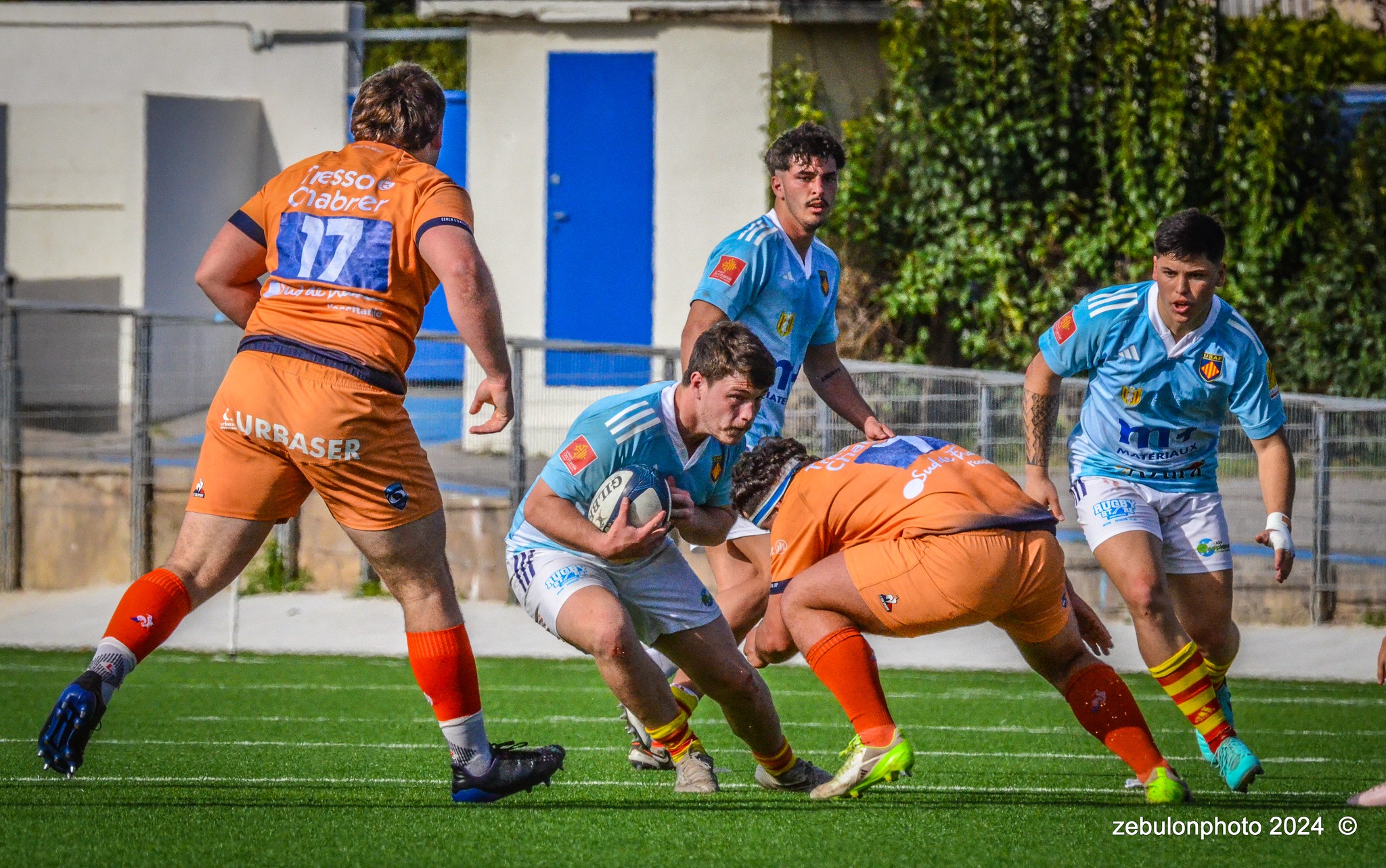  Montpellier Hérault Rugby - US Arlequins Perpignanais - Rugby - 2024 Espoirs - Montpellier (18) vs (7) Perpignan (#ESP24MHRUSAP03) Photo by: Photo Zebulon | Siuxy Sports 2024-03-16