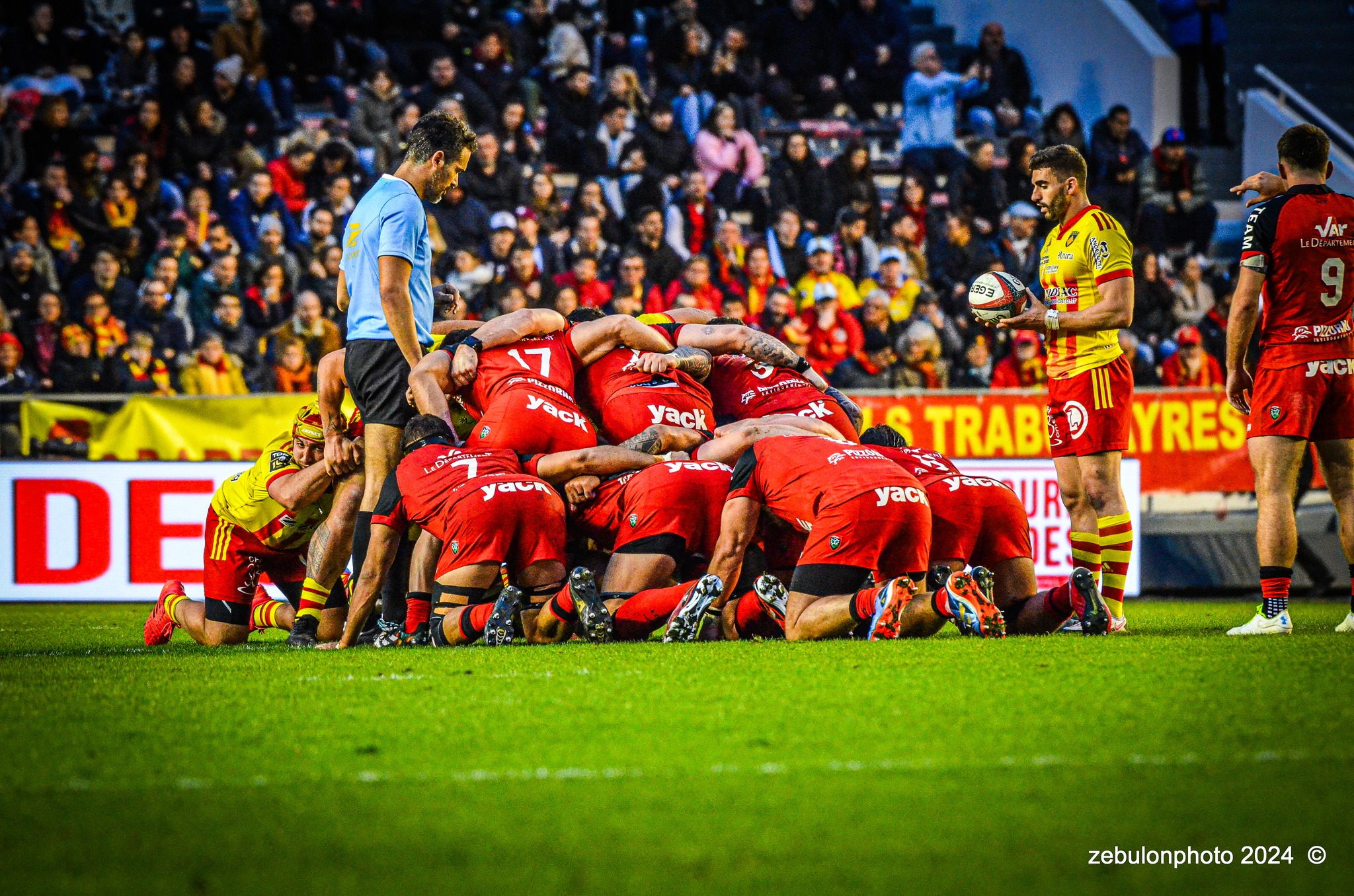  RC Toulonnais - US Arlequins Perpignanais - Rugby - TOP 14 - Toulon (44) vs (22) Perpignan (#TOP1424RCTUSAP03) Photo by: Photo Zebulon | Siuxy Sports 2024-03-02